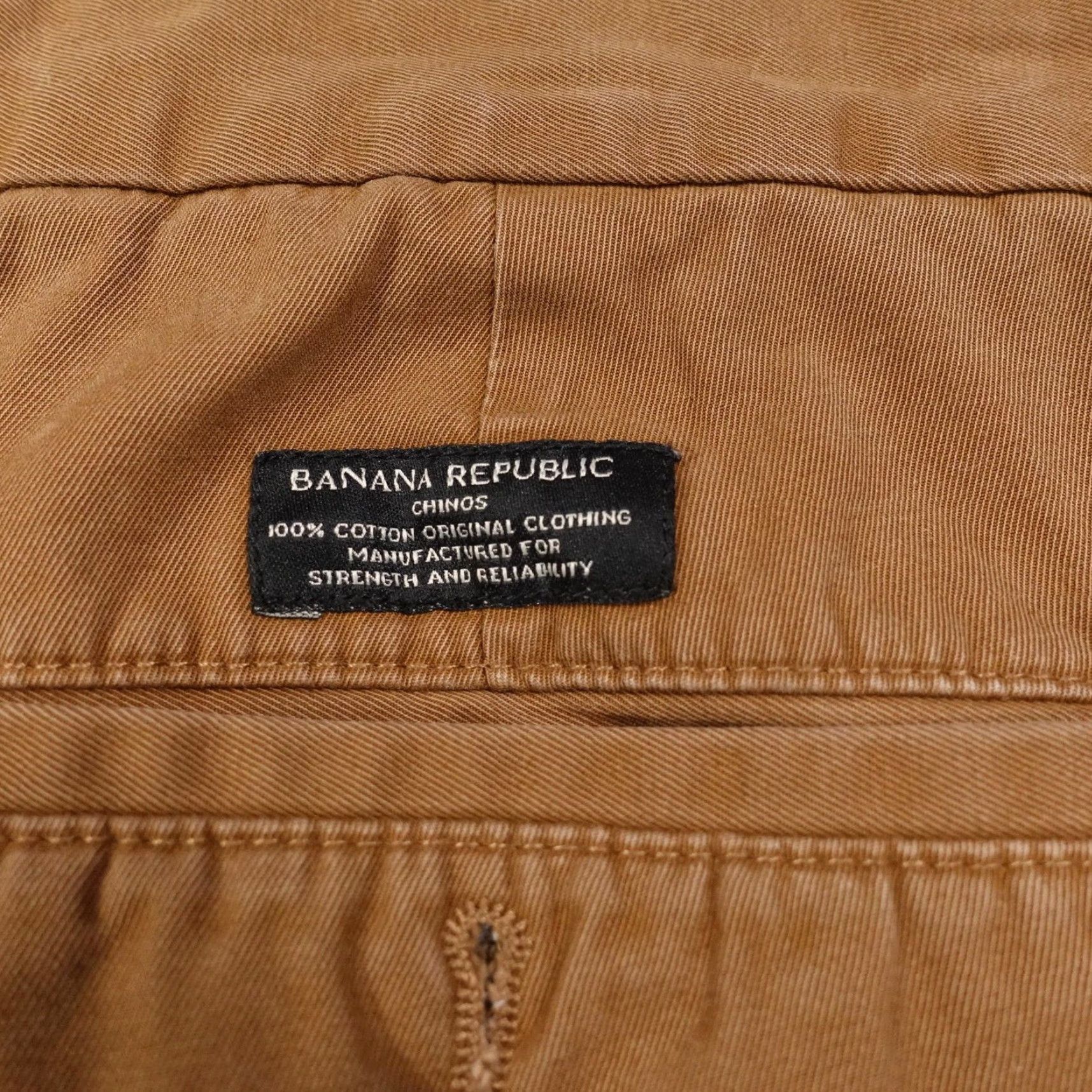 Banana Republic Banana Republic Pants Mens 38x30 Chino Flat Front Straight Leg Brown 100% Cotton Martin-Fit Casual Business Men Size US 38 / EU 54 - 6 Thumbnail