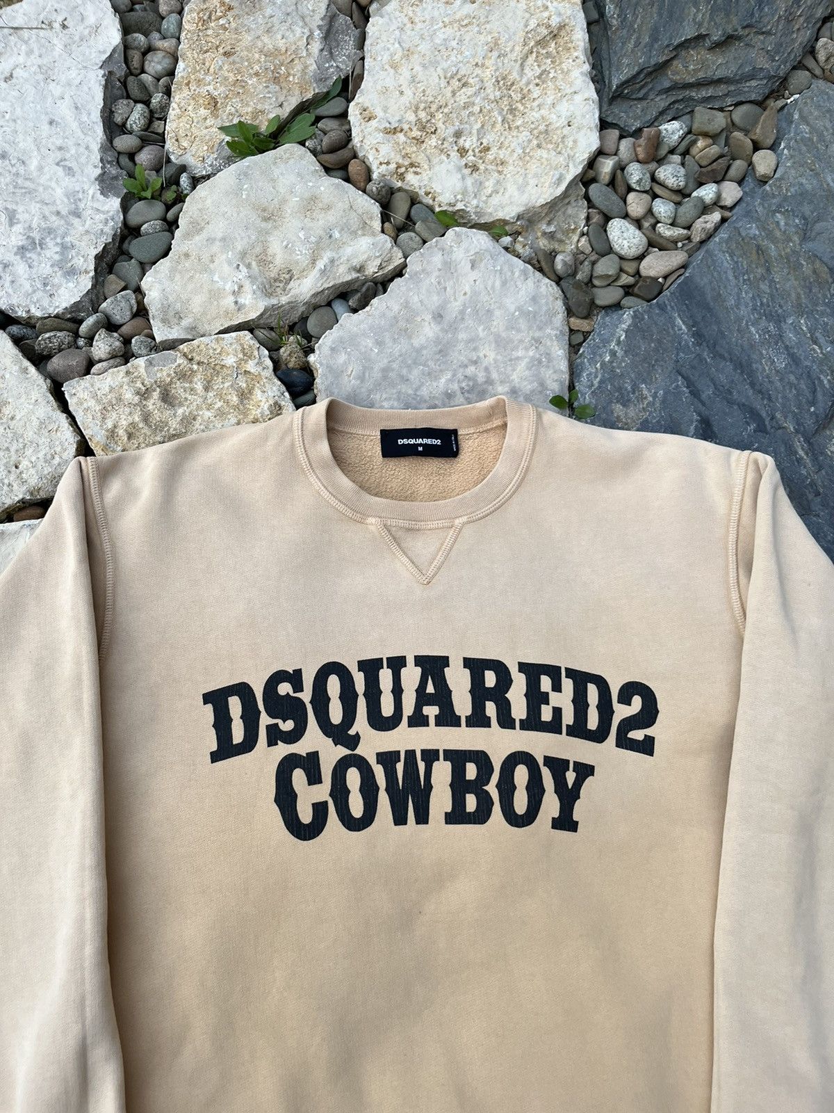 Cowboy Equipment × Designer × Dsquared2 Dsquared2 cowboy coffee ombre washed sweatshirt spellout Size US M / EU 48-50 / 2 - 5 Thumbnail