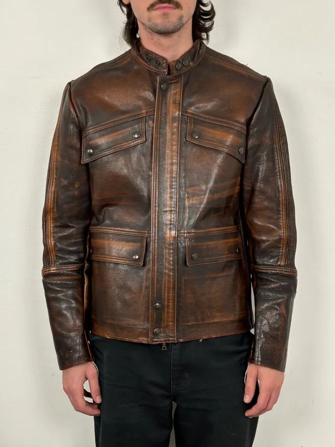 Isaac Sellam Experience Isaac Sellam Experience Brown Bronze Aged Leather Jacket Size US S / EU 44-46 / 1 - 2 Thumbnail