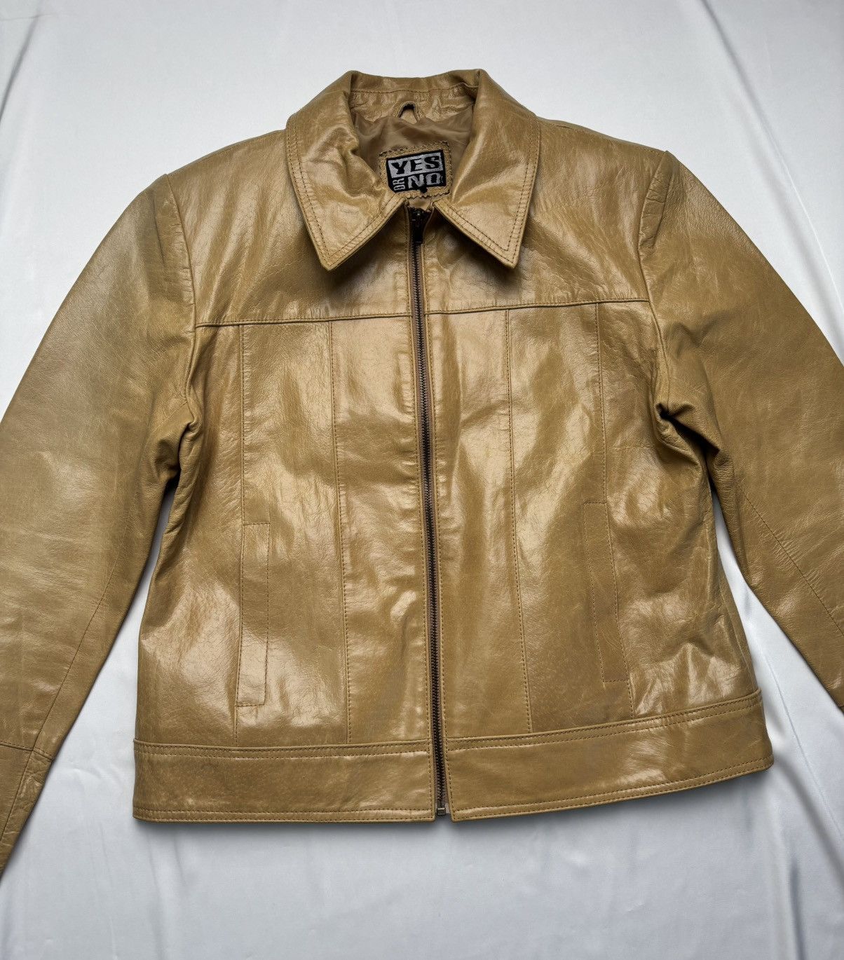 Vintage Yes or No vintage leather jacket Size S / US 4 / IT 40 - 3 Thumbnail