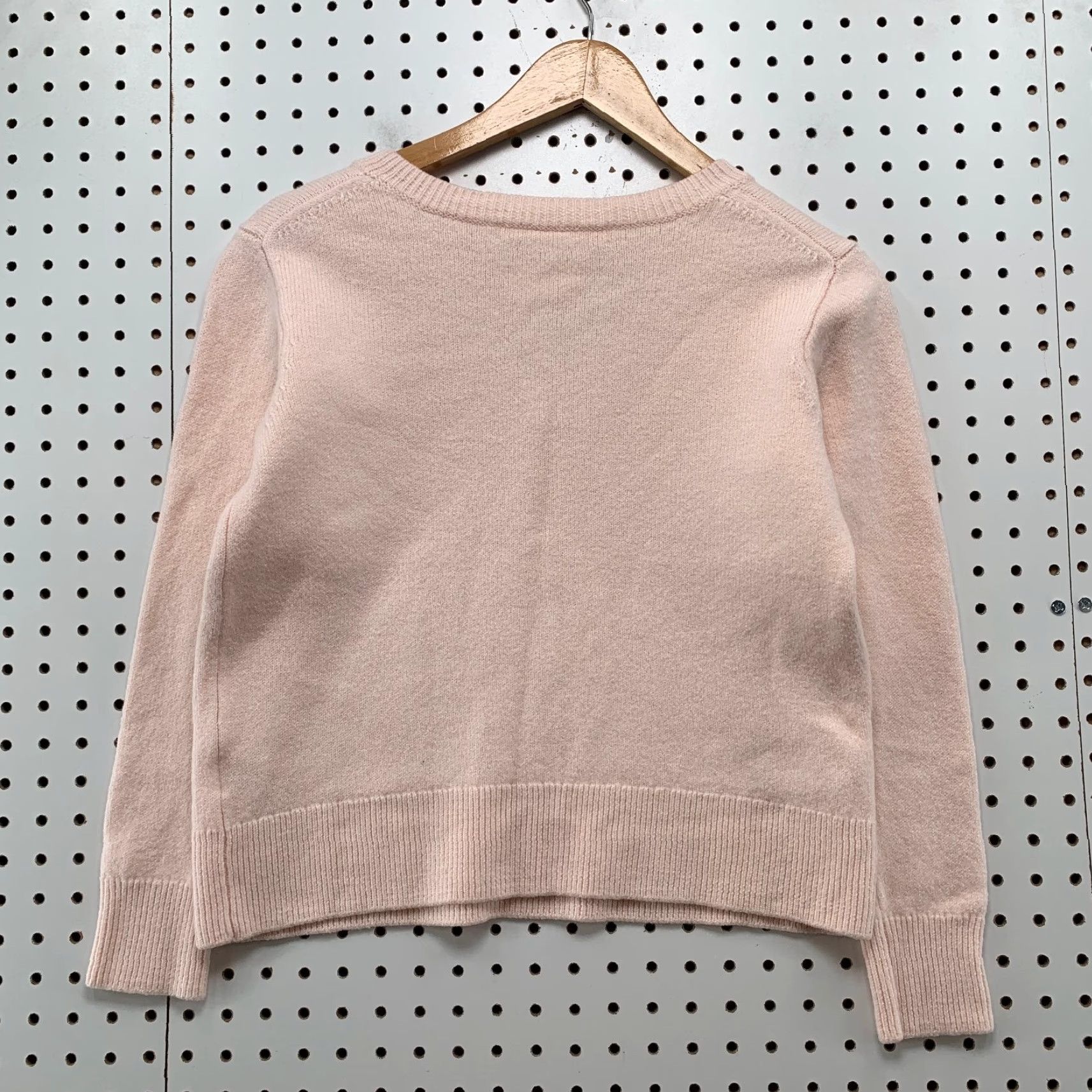 Pinko B Draddy Baruffa Merino Wool Sweater Womens Small Pink V Neck Pullover Soft Shirt Size S / US 4 / IT 40 - 2 Thumbnail