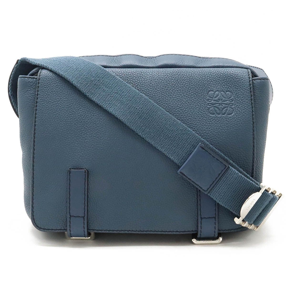 Loewe Loewe Loewe Anagram Military Leather Messenger Bag XS Leather Crossbody Bag 317.12AA72 in Great Condition Size ONE SIZE - 1 Thumbnail