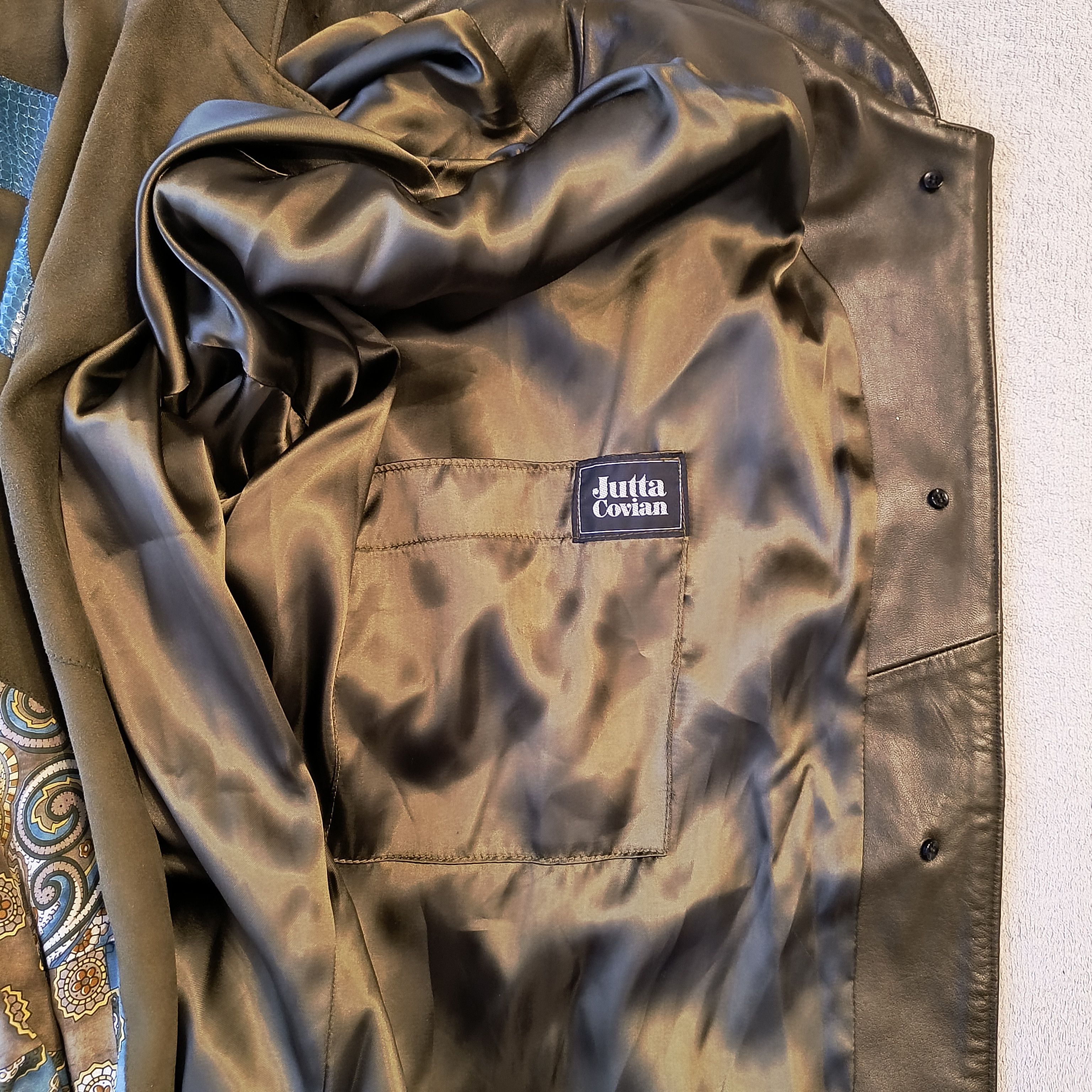 Japanese Brand × Vintage Vintage suede bomber jacket Jutta Covian L-XL Size M / US 6-8 / IT 42-44 - 4 Thumbnail