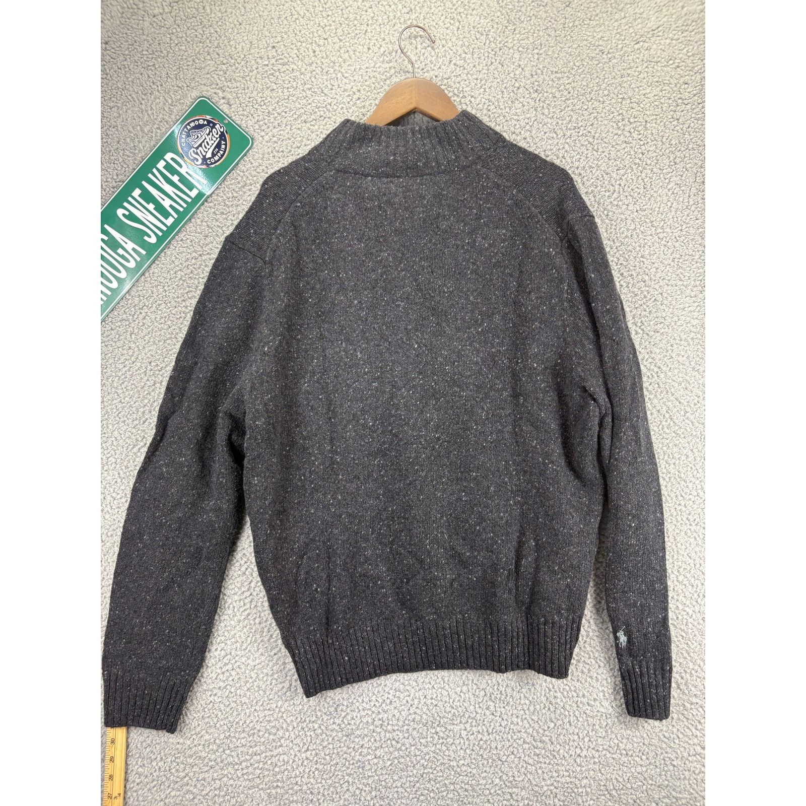 Ralph Lauren Polo Ralph Lauren 1/4 Mock Neck Sweater Mens XXL Gray Wool Size US XXL / EU 58 / 5 - 7 Thumbnail