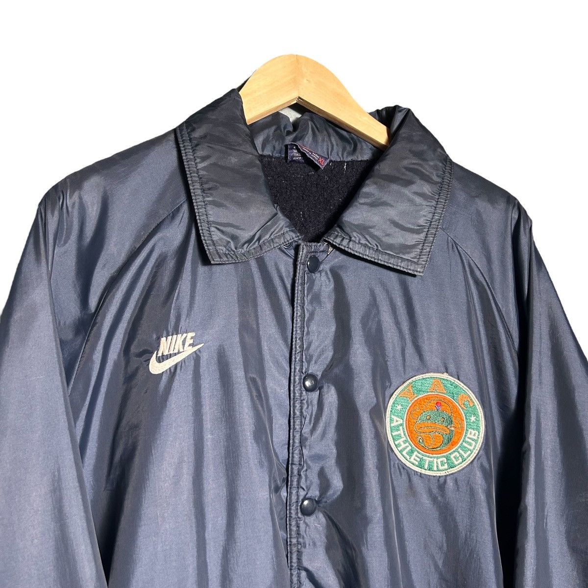 Nike Vintage 80s Nike X YAC Athletic Club Windbreaker Jacket Size US XL / EU 56 / 4 - 3 Thumbnail