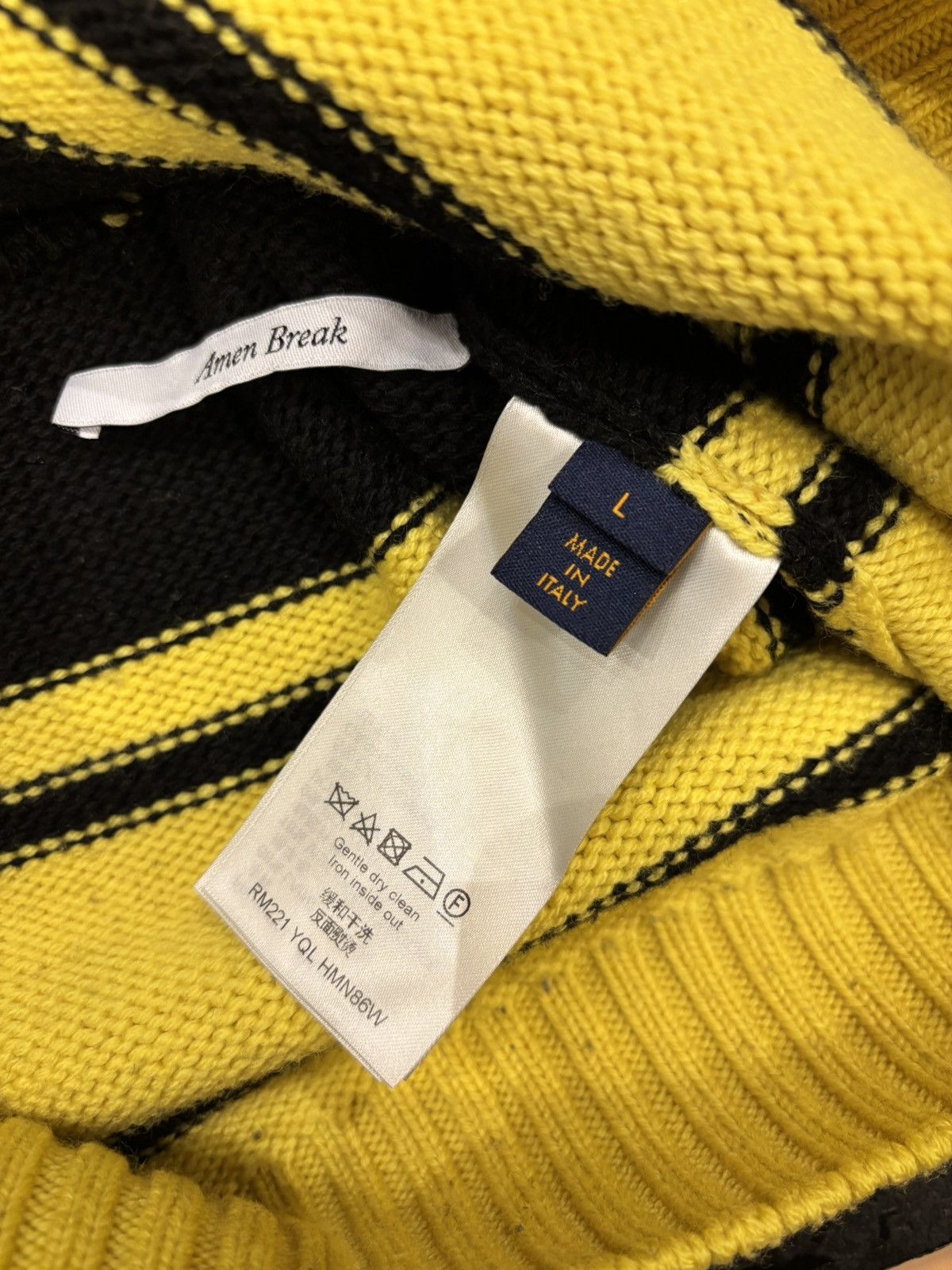 Louis Vuitton Louis Vuitton Football Jersey Knit Swetaer Size US L / EU 52-54 / 3 - 4 Thumbnail