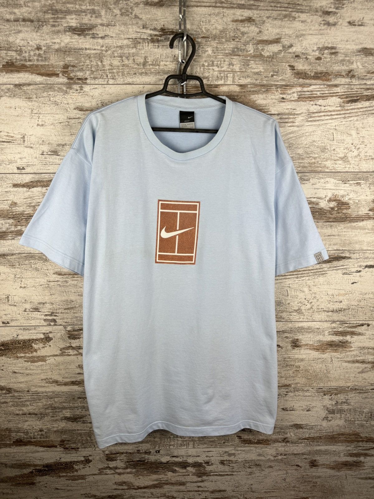 Nike Mens Vintage Nike court T-Shirt swoosh big logo y2k rare Size US XXL / EU 58 / 5 - 1 Thumbnail