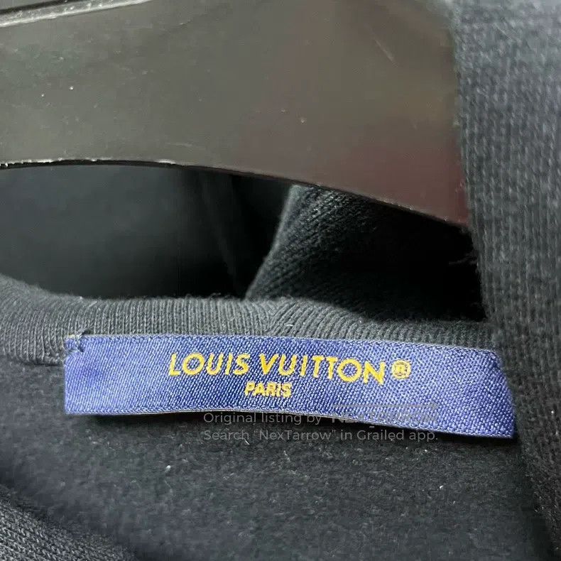 Louis Vuitton Louis Vuitton Black graphic zip-up hooded long sleeve swea Size US XS / EU 42 / 0 - 2 Thumbnail