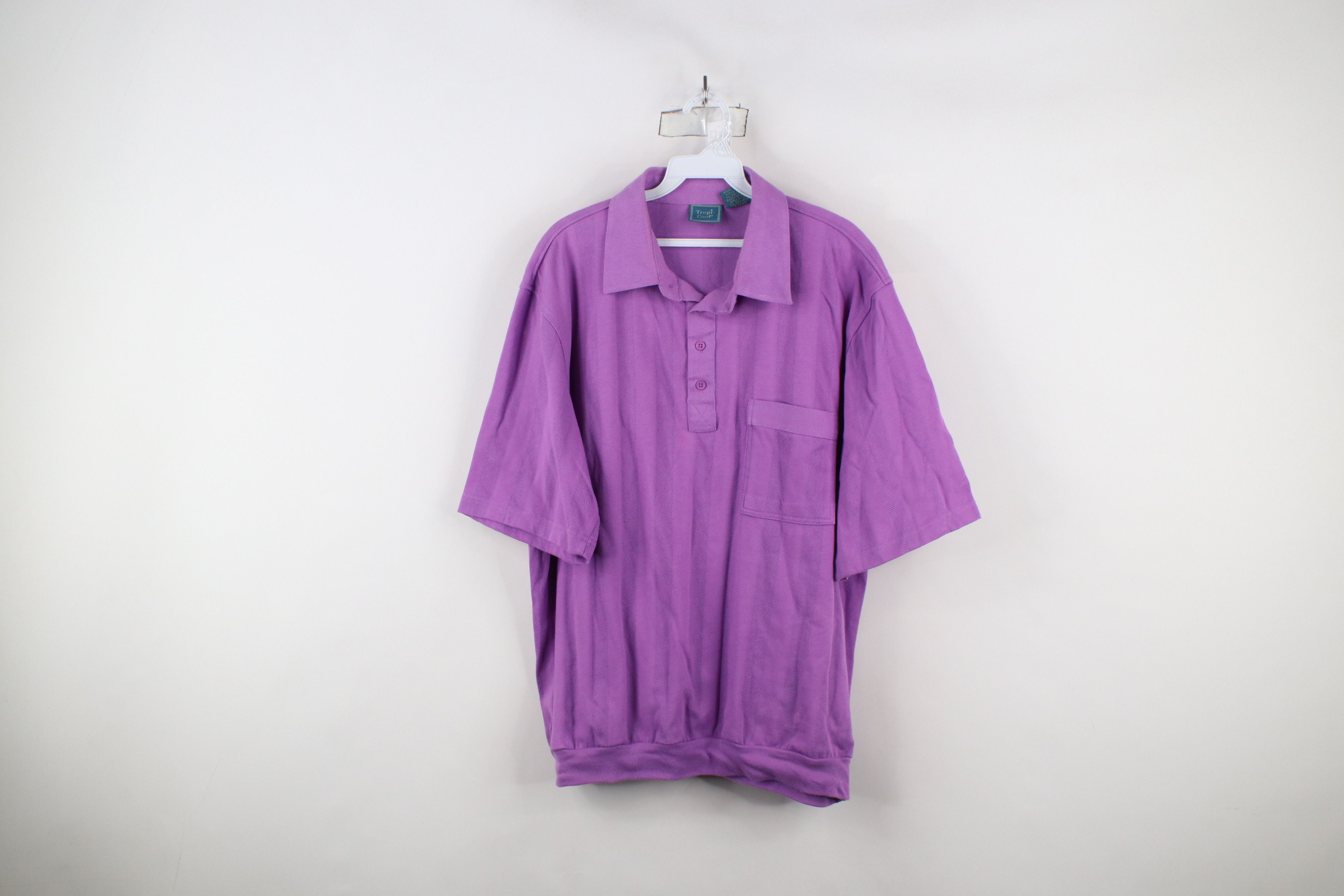 Vintage Vintage 90s Streetwear Blank Mesh Vented Pullover Polo Shirt Size US L / EU 52-54 / 3 - 1 Thumbnail