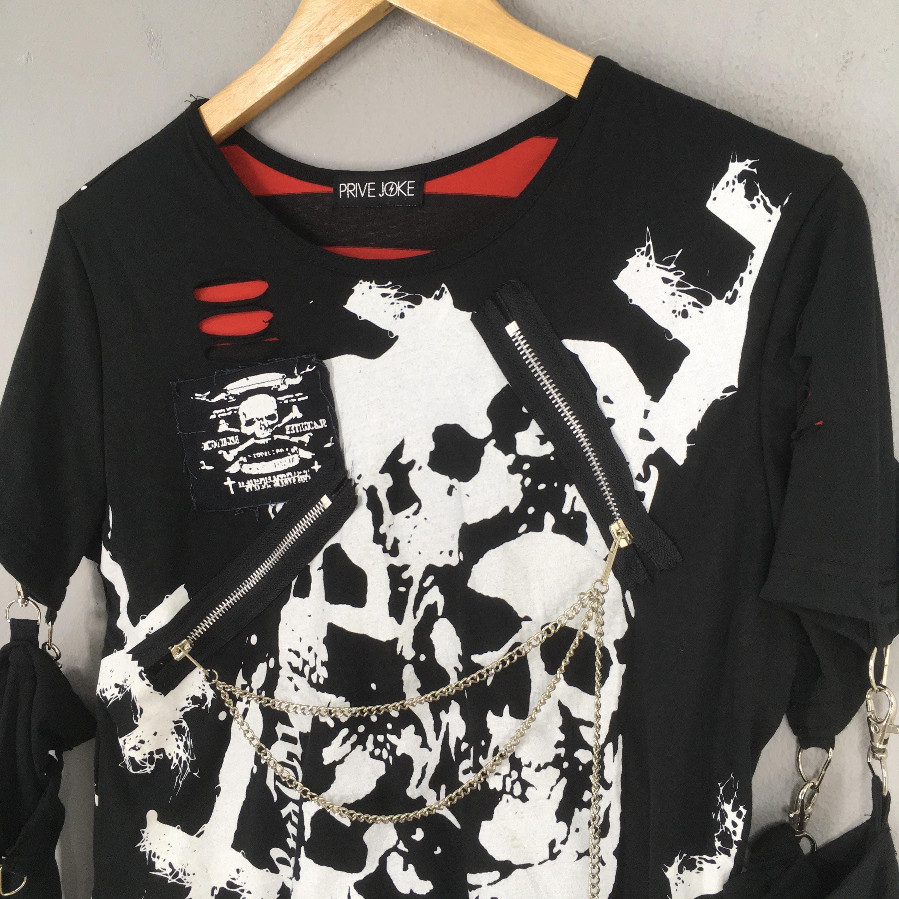Japanese Brand Prive Joke Japanese Seditionaries Black Distressed Tshirt M Size M / US 6-8 / IT 42-44 - 3 Thumbnail
