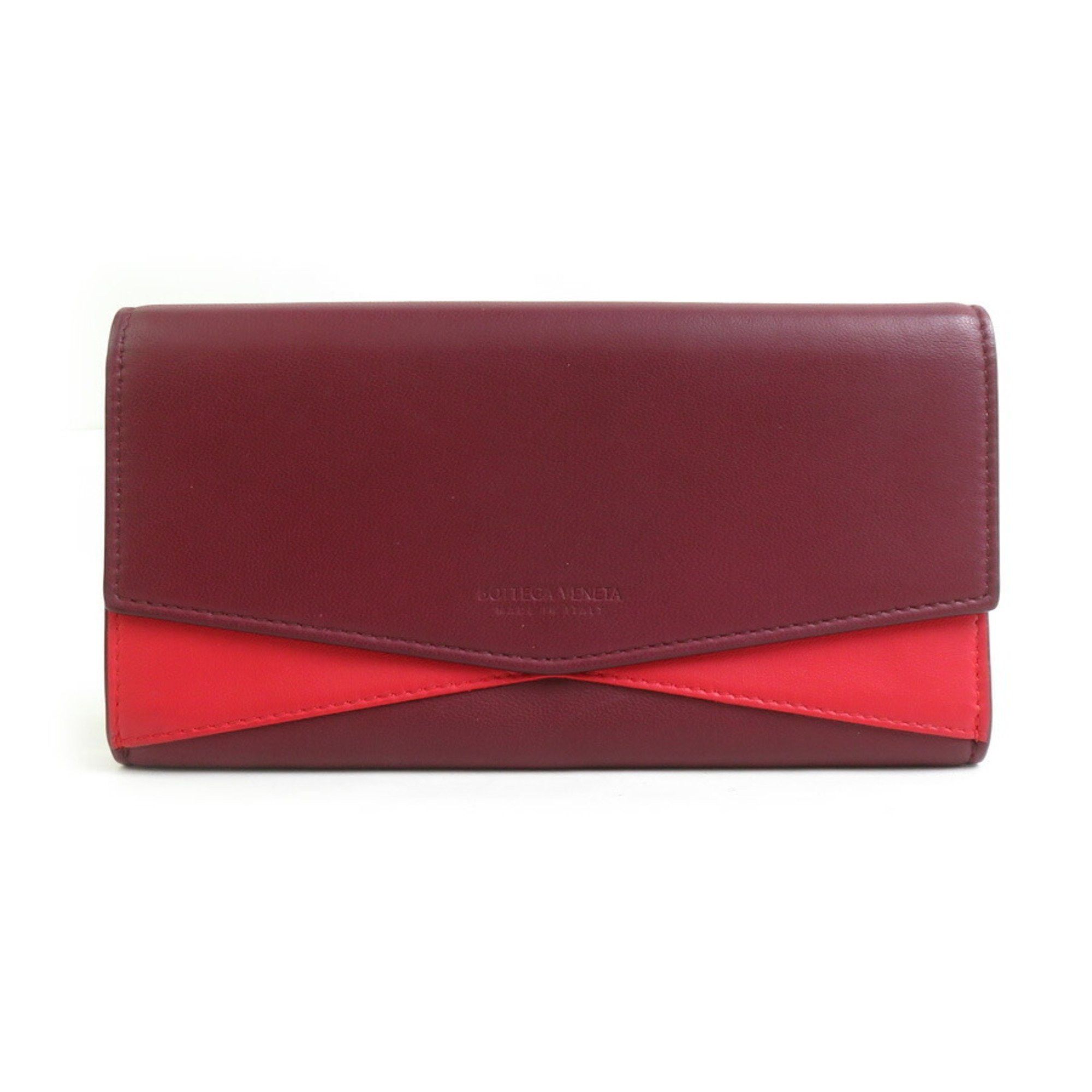 Bottega Veneta Bottega Veneta long wallet in leather, red and burgundy, for men women, h31343a Size ONE SIZE - 1 Thumbnail
