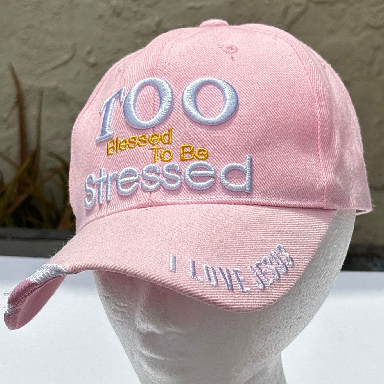 Other 'Too Blessed To Be Stressed' Women's Hat Size ONE SIZE - 2 Thumbnail