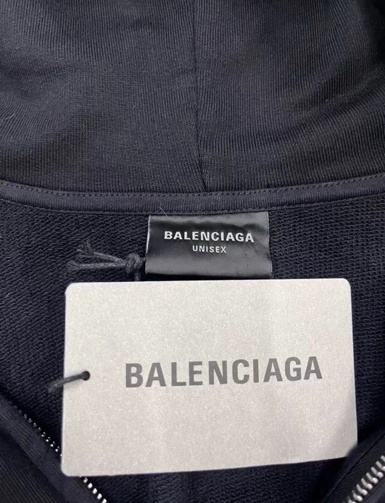 Balenciaga Balenciaga Graphic printed zip fit sweatshirt Size US S / EU 44-46 / 1 - 5 Thumbnail