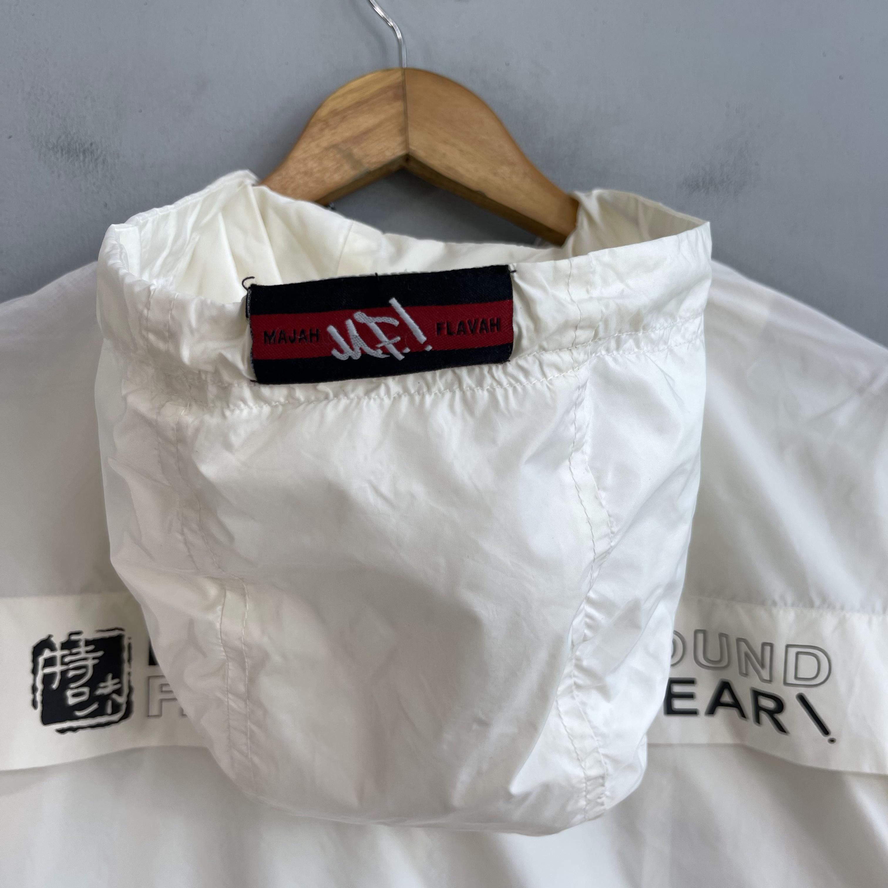 Japanese Brand MAJAH FLAVAH Hip Hop Windbreaker Short Sleeve Jacket Size US M / EU 48-50 / 2 - 2 Thumbnail