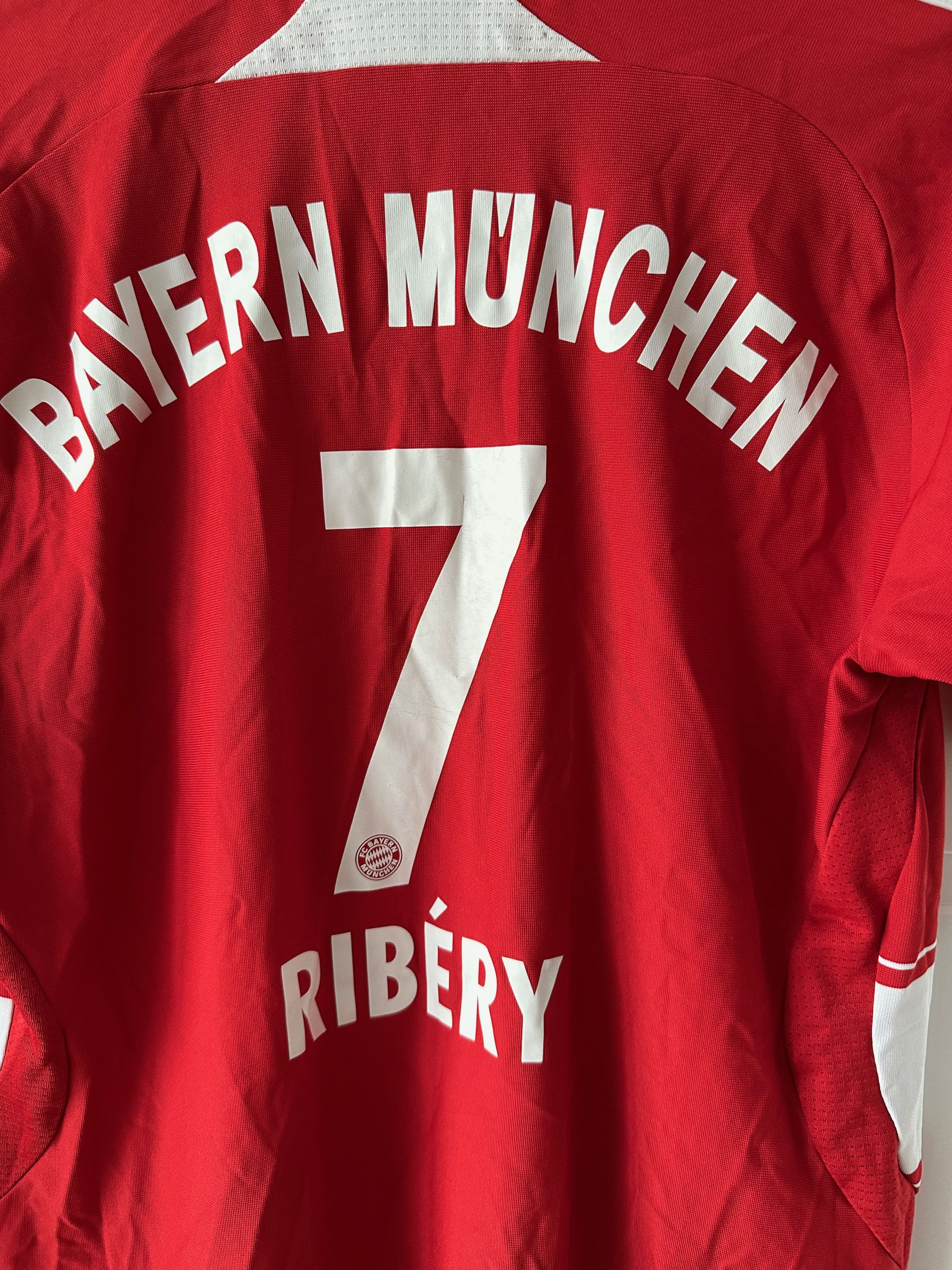 Adidas 2007 Adidas Bayern Munich Munchen # 7 RIBERY soccer jersey Size US S / EU 44-46 / 1 - 8 Thumbnail