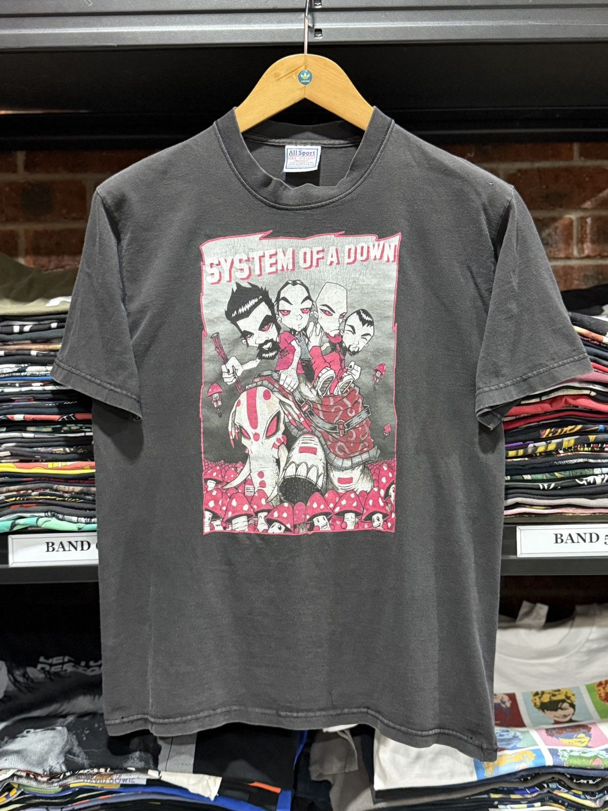 Vintage Sistem Of A Down Promo Faded Tee