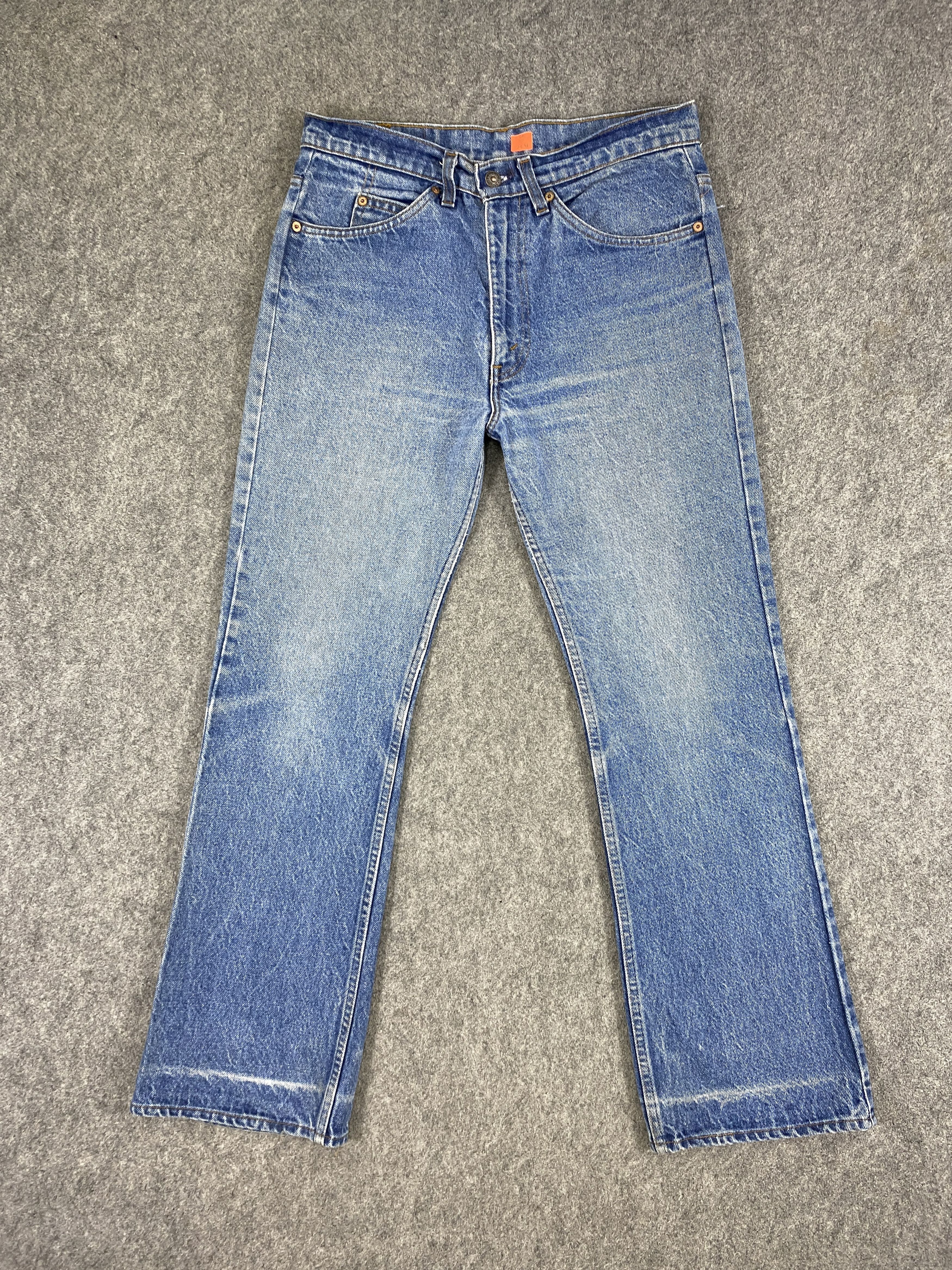image of Distressed Denim x Levis Faded Vintage Levi's 517 Orange Tab Flared 32X29.5-Jn2341 in Blue, Men's