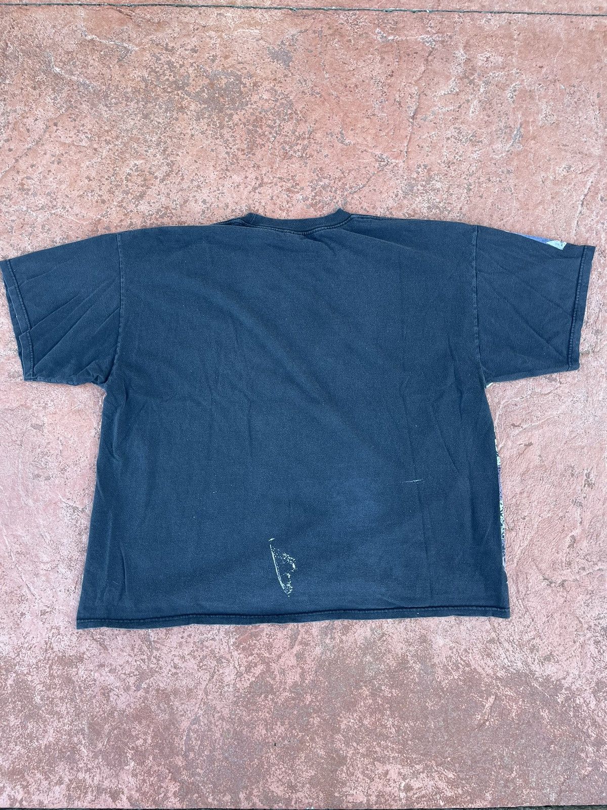Vintage Vintage Y2k Faded Miami Inc Skull Biker Boxy AOP USA Tee Size US XXL / EU 58 / 5 - 3 Thumbnail