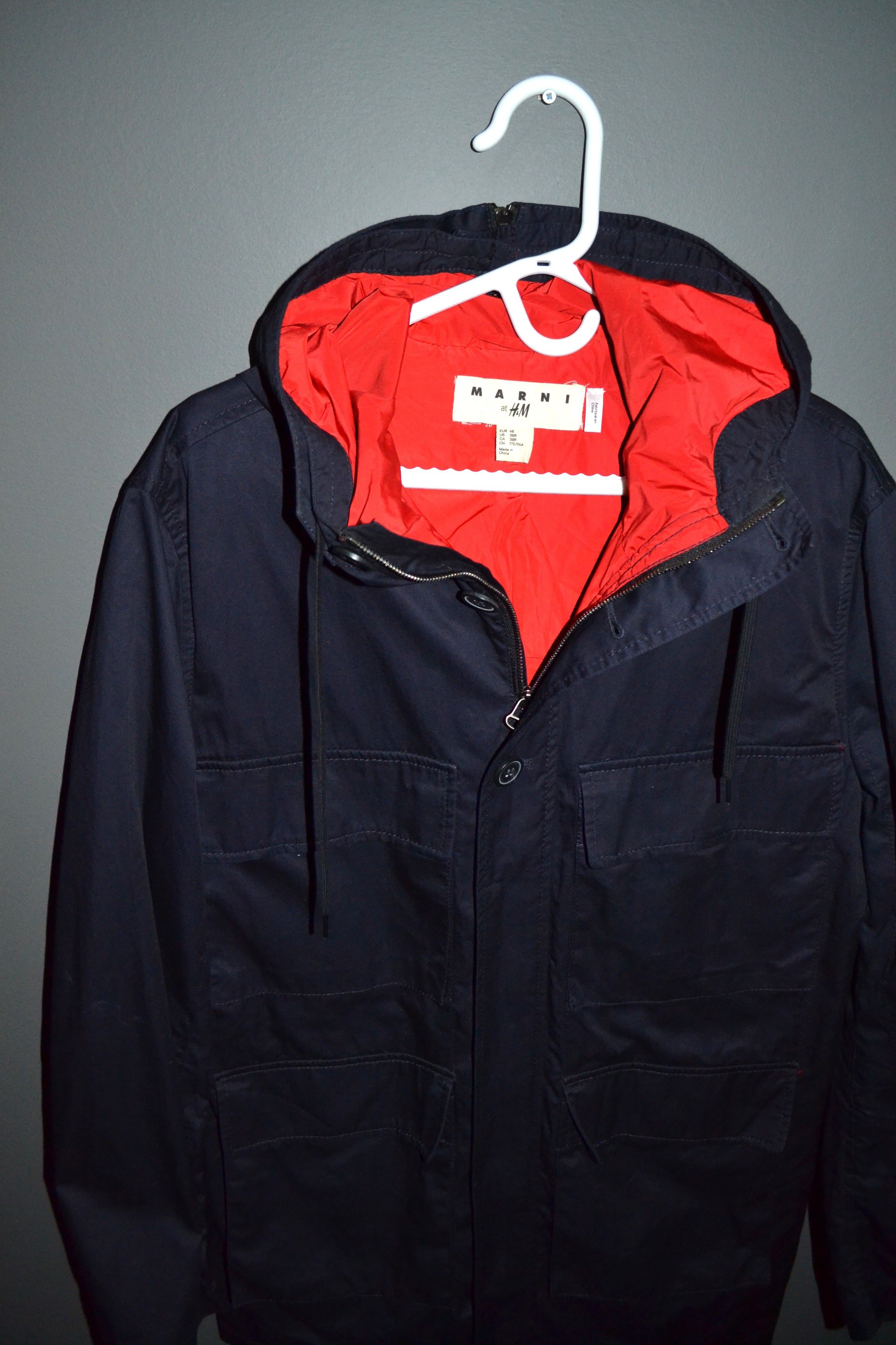 H&M × Marni Marni x H&M Lightweight Blue Parka Multipocket 48 size M Size US M / EU 48-50 / 2 - 5 Thumbnail