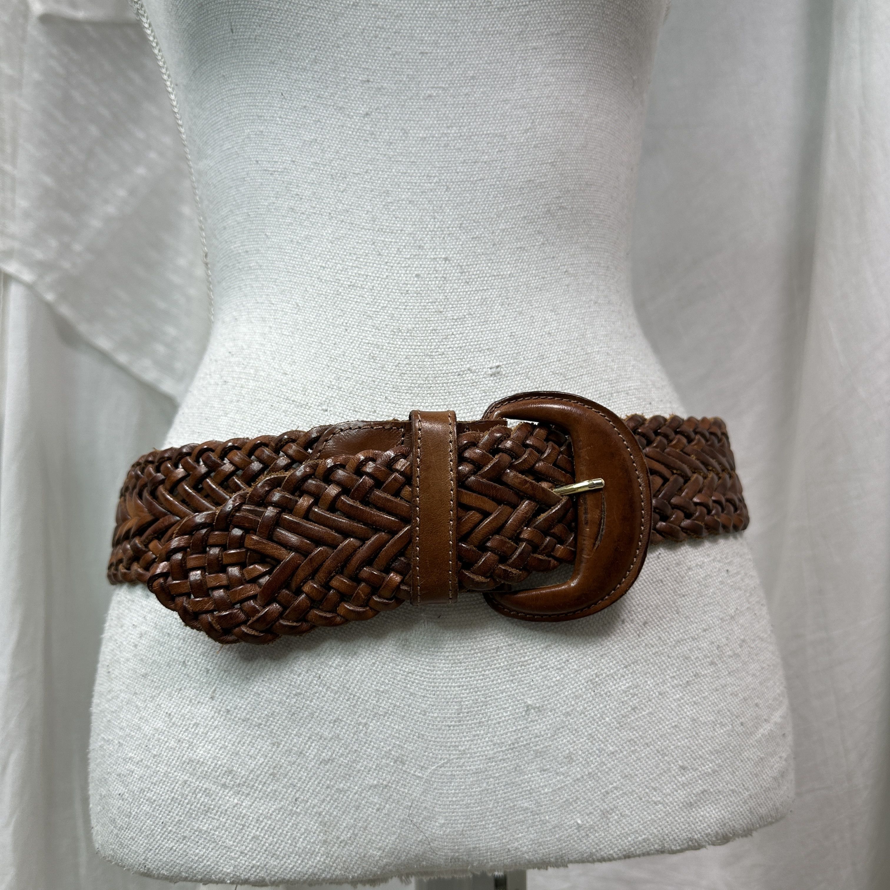 Vintage Vintage Grunge Leather Boho Braided Belt Y2K Size ONE SIZE - 5 Thumbnail