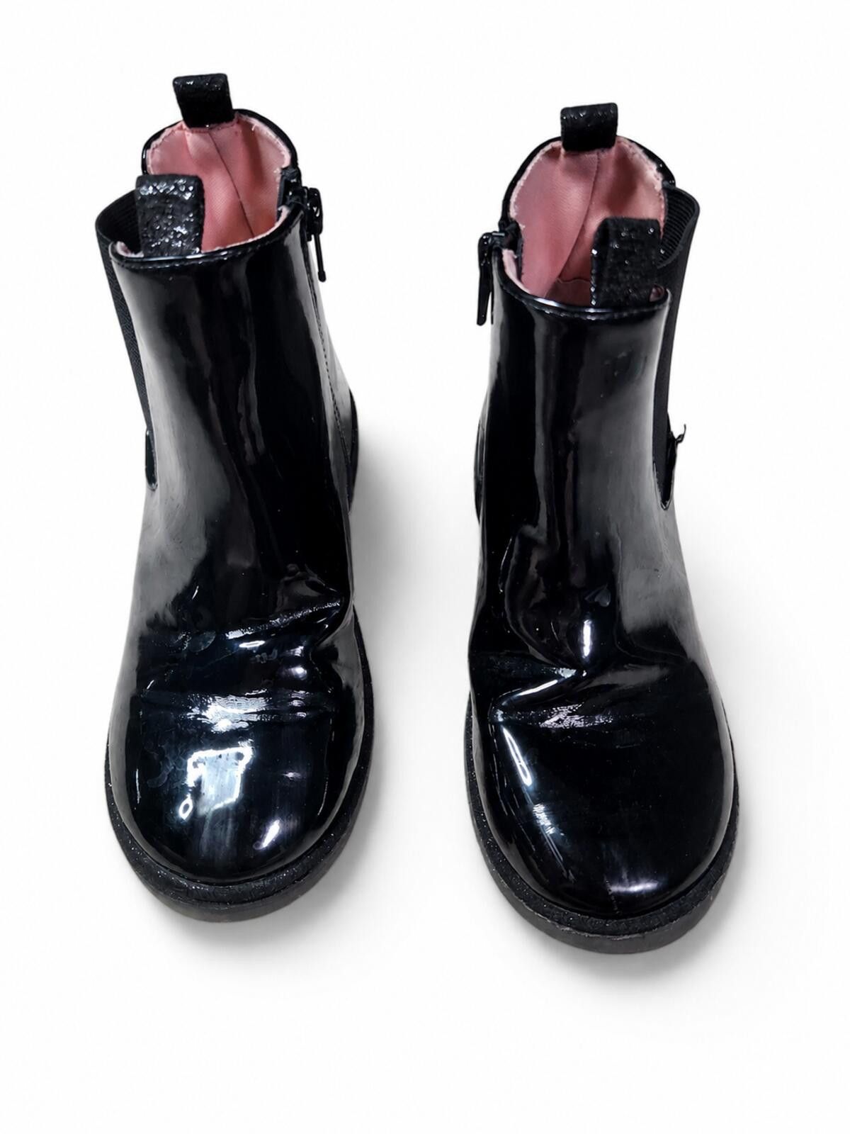 Nordstrom NEW Nordstrom Kids Jaymes Chelsea Black Boots Side Zip 2Y Size US 4 / IT 34 - 3 Thumbnail