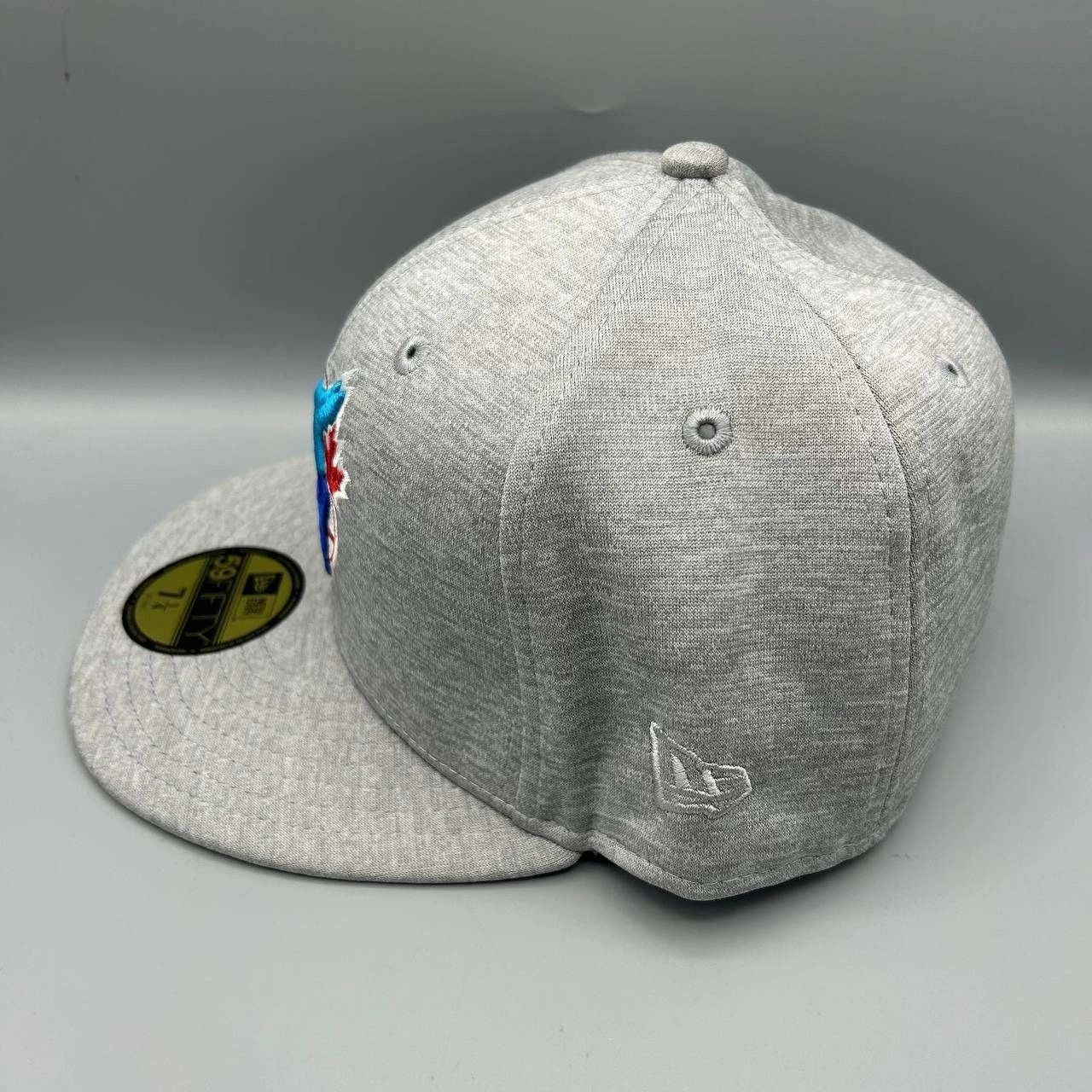 New Era Toronto Blue Jays Hat Men 7 1/4 Gray MLB Fitted Cap Size ONE SIZE - 6 Thumbnail