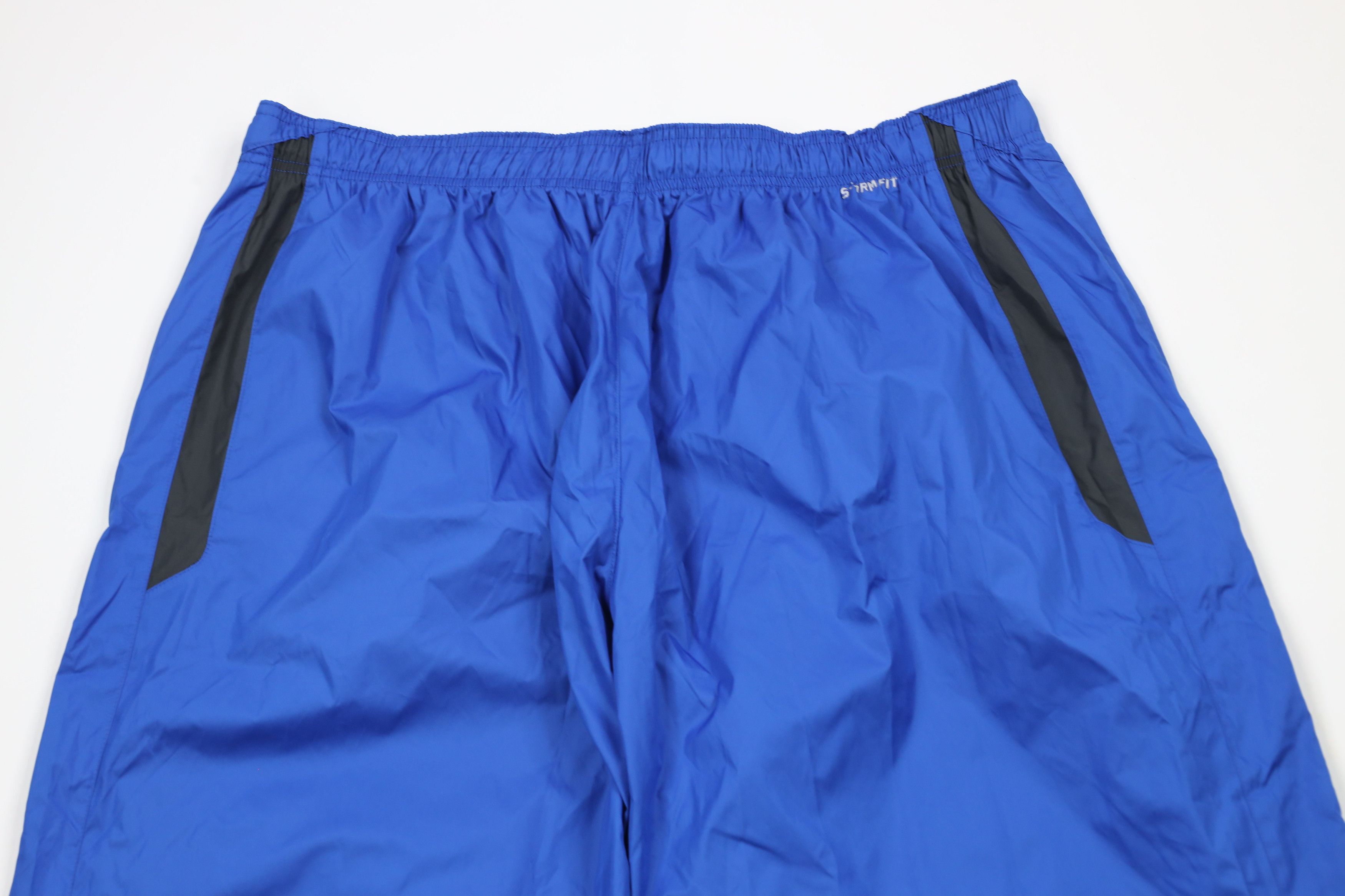 Nike × Vintage Nike Storm Fit Mini Swoosh Wide Leg Rain Pants Royal Blue Size US 44 / EU 60 - 11 Thumbnail