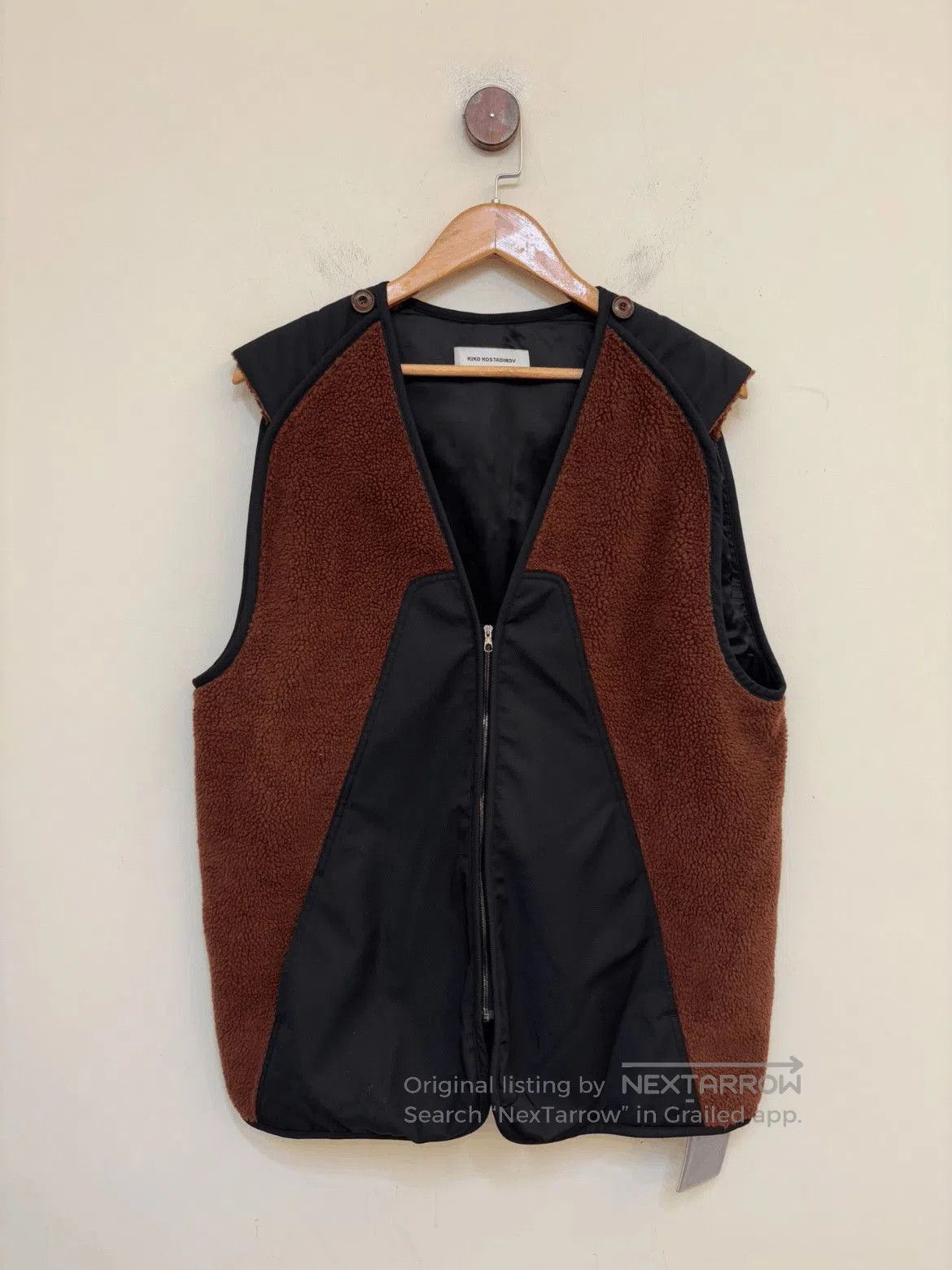 Kiko Kostadinov Kiko Kostadinov Nash Liner Vest Brown Black- DMC