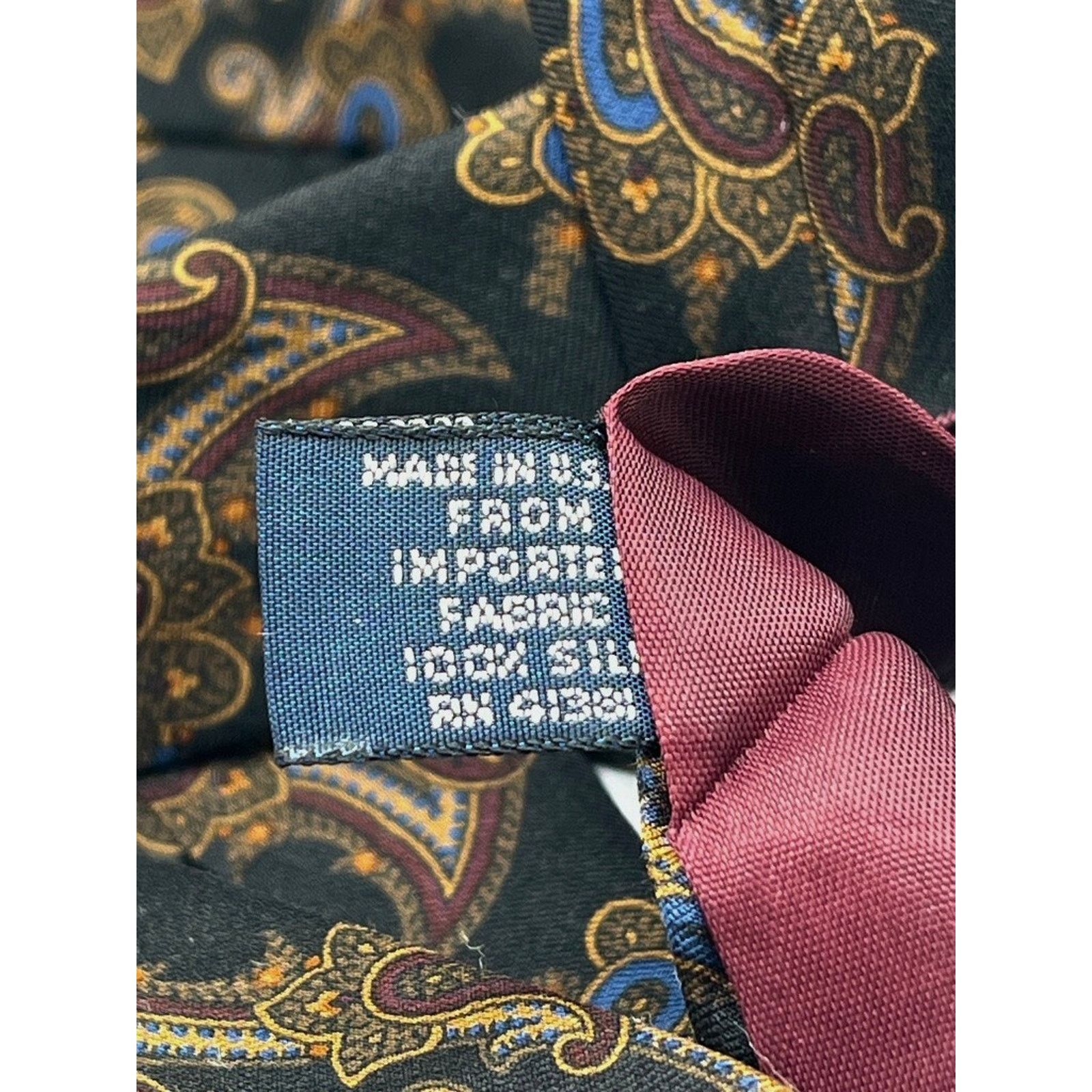 Polo Ralph Lauren Polo Ralph Lauren Paisley Silk Tie Handmade USA Vintage Size ONE SIZE - 9 Thumbnail
