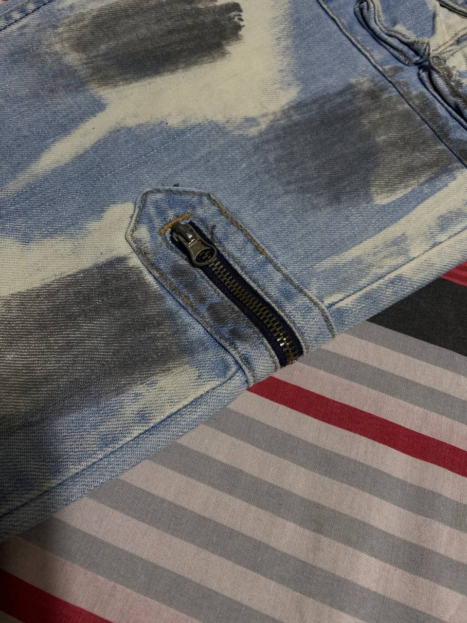 Japanese Brand Crazy Crash Dirty Baggy Faded Jean Japan Avant Garde Style Size US 34 / EU 50 - 13 Thumbnail