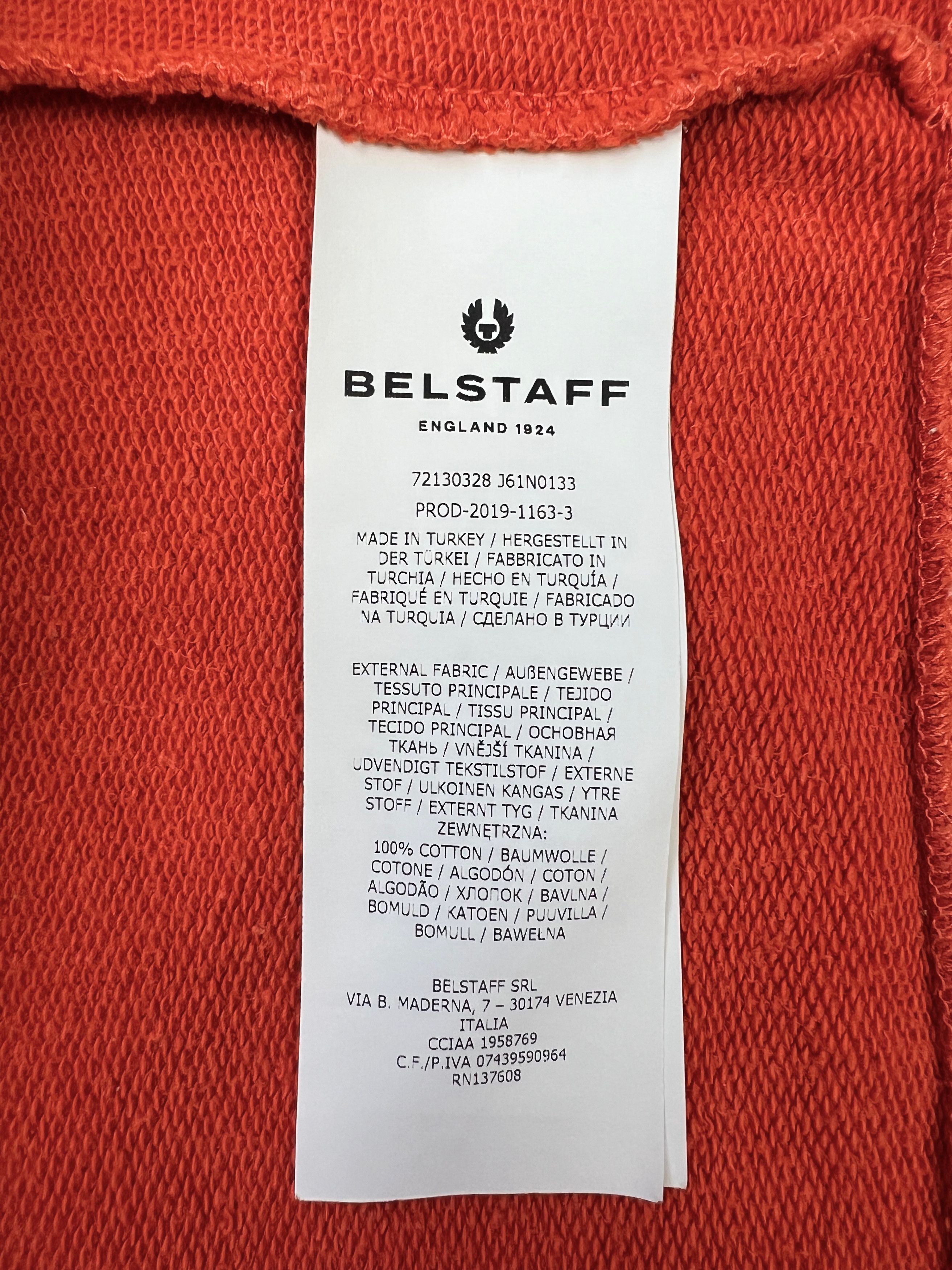 Belstaff Belstaff England 1924 Logo Crewneck Sweatshirt Orange XS Size US XS / EU 42 / 0 - 14 Thumbnail