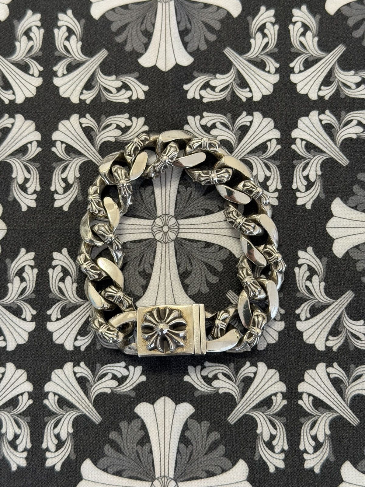 Chrome Hearts Chrome Hearts Fancy Link Cross Bracelet Size ONE SIZE - 1 Thumbnail