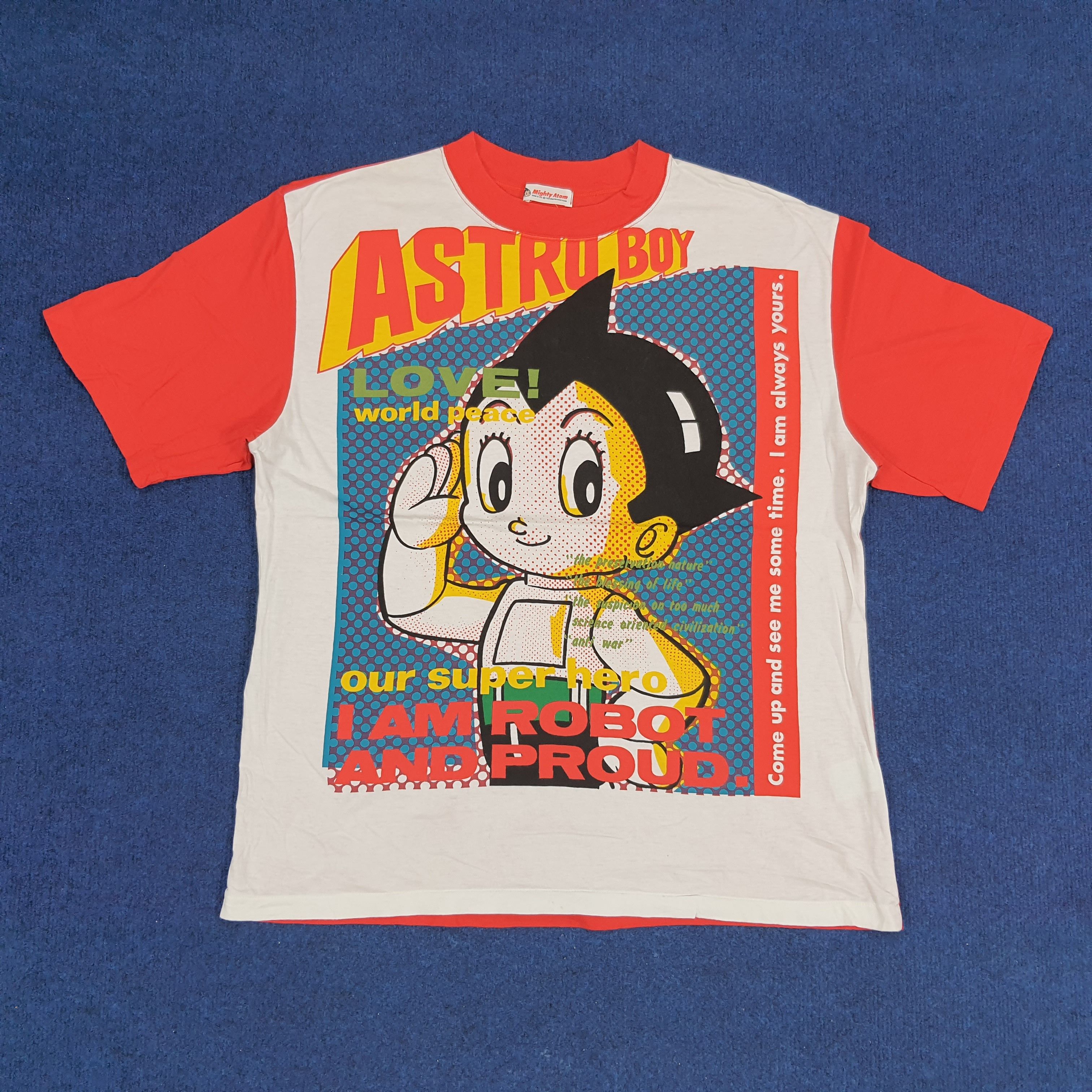 Japanese Brand × Vintage Vintage Mighty Atom Astro Boy Japanese 90s Anime Tshirt Size US L / EU 52-54 / 3 - 1 Thumbnail