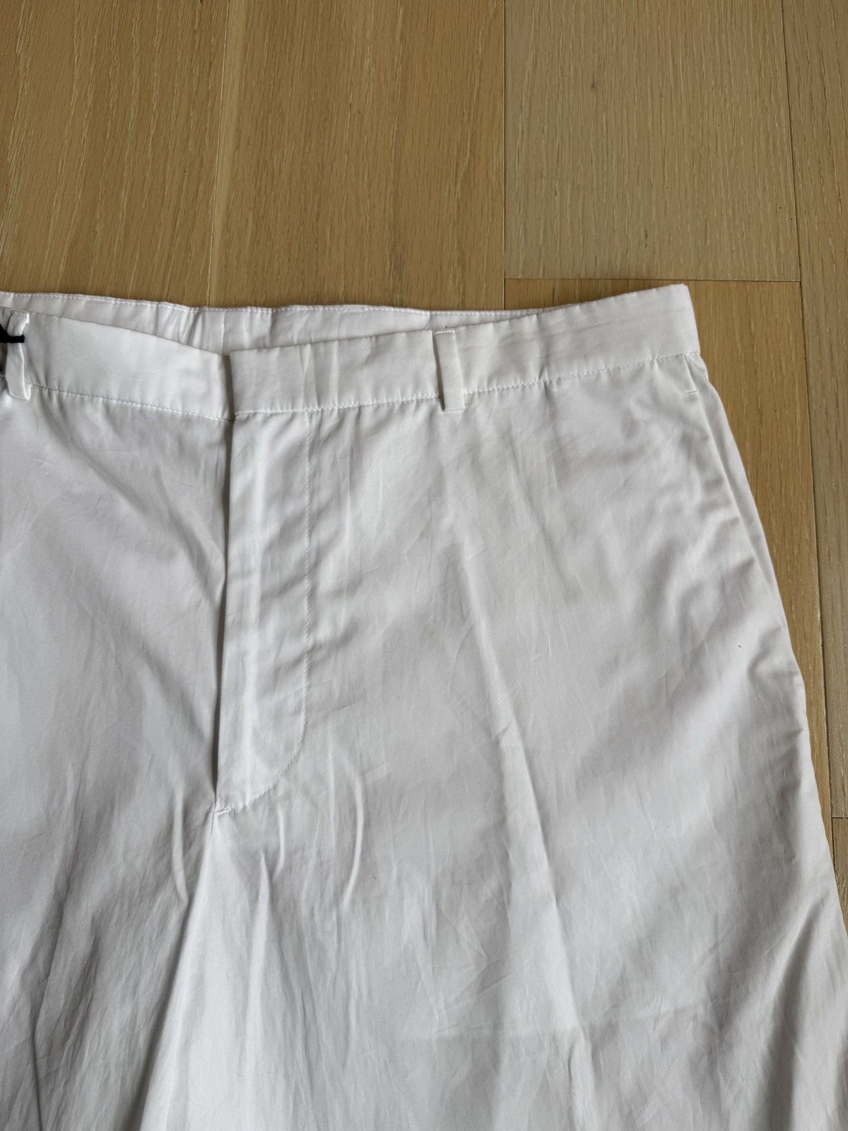 Prada Prada White Cotton Poplin Shorts size 54 Size US 38 / EU 54 - 3 Thumbnail