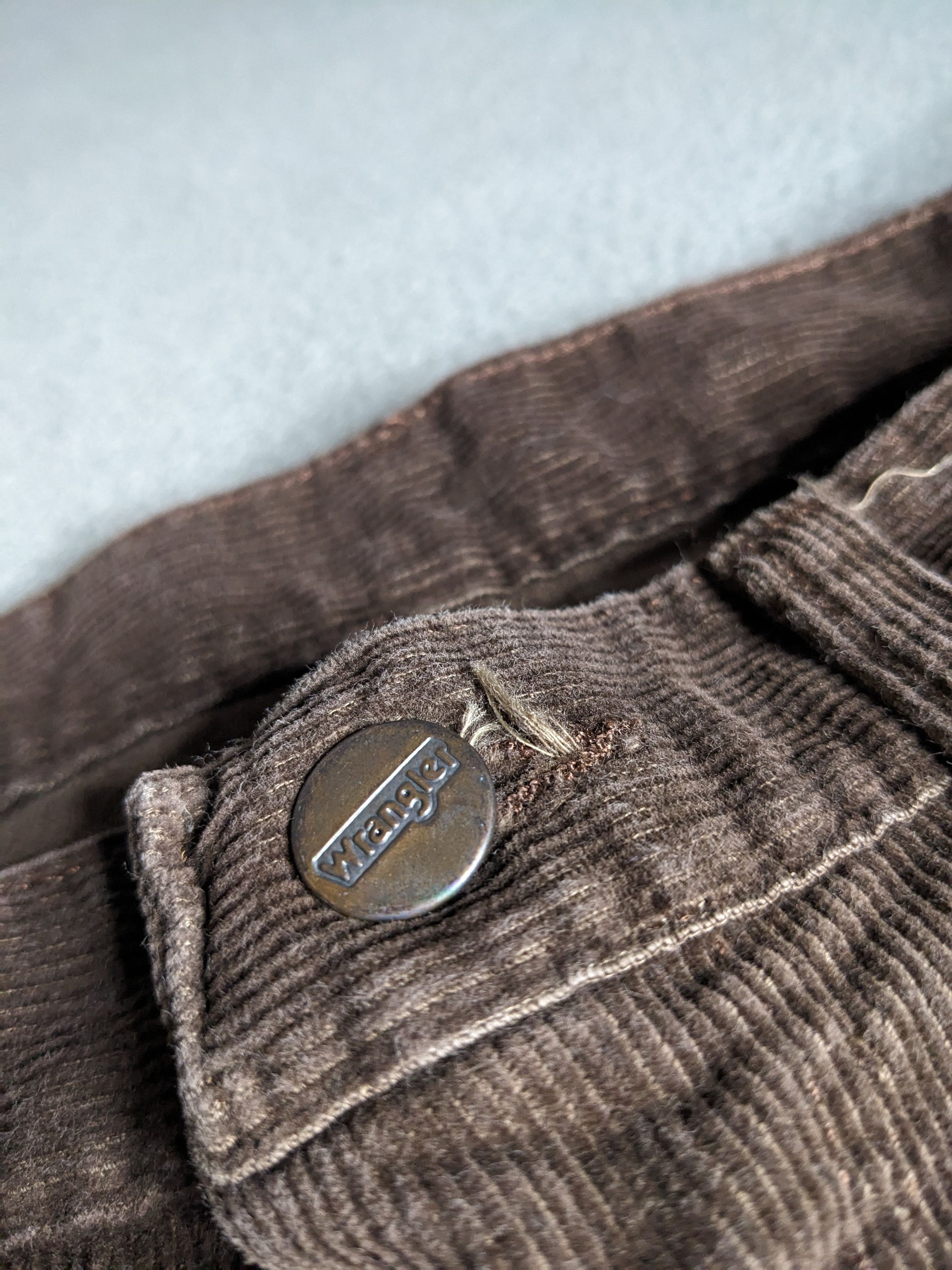 Wrangler VTG 80s Wrangler Corduroy Pants 40x35 Western Leather Logo Size US 40 / EU 56 - 6 Thumbnail