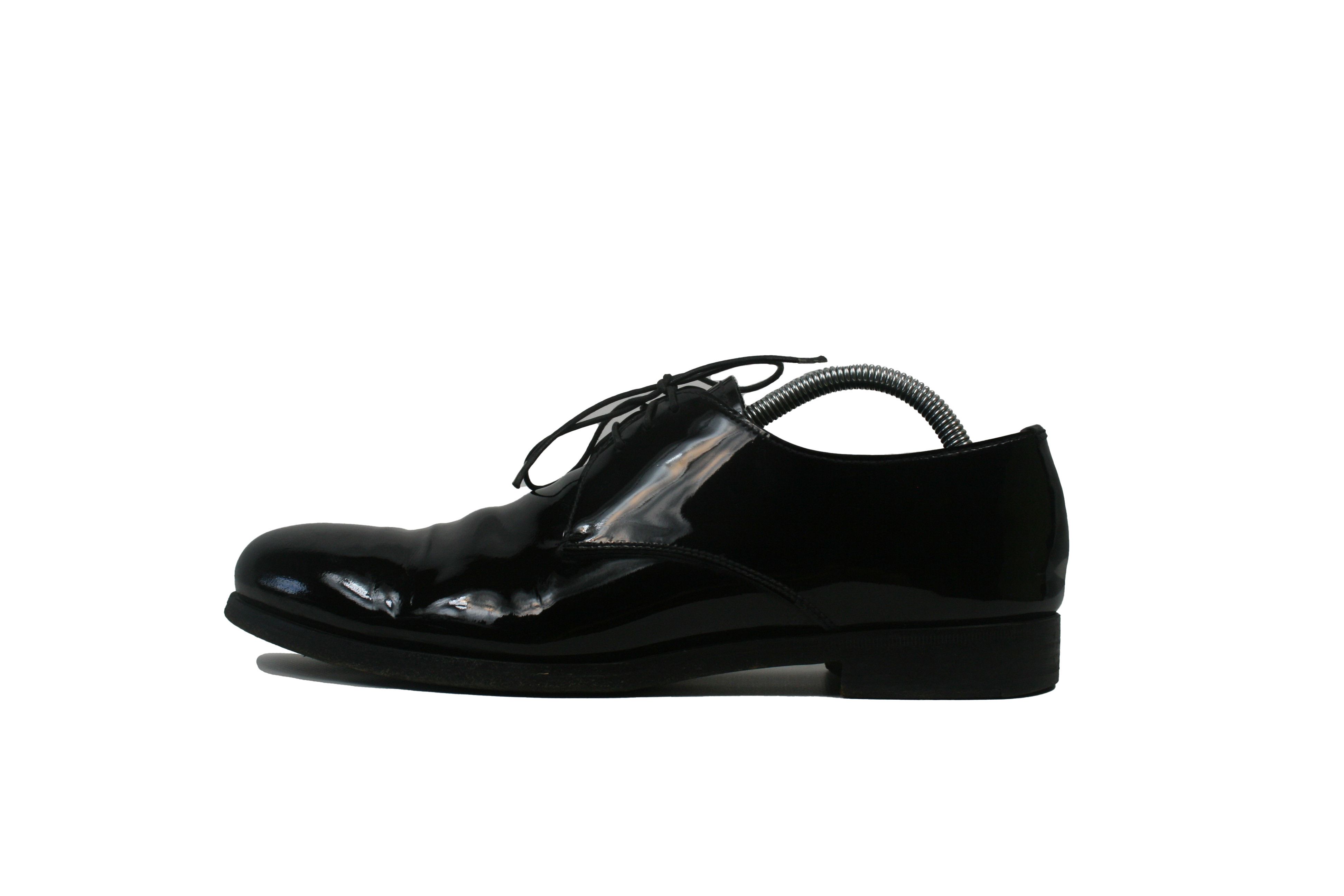 Prada 2008 Mainline Patent Leather Derby Shoes Size US 8 / EU 41 - 1 Thumbnail