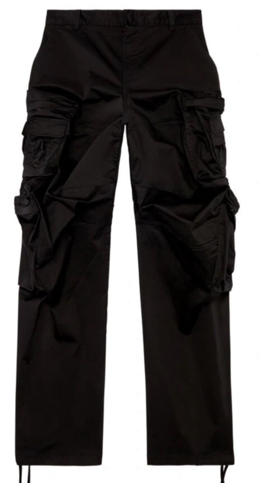 Diesel Diesel P-Huges-New Black Cargo Pants Size US 30 / EU 46 - 2 Thumbnail