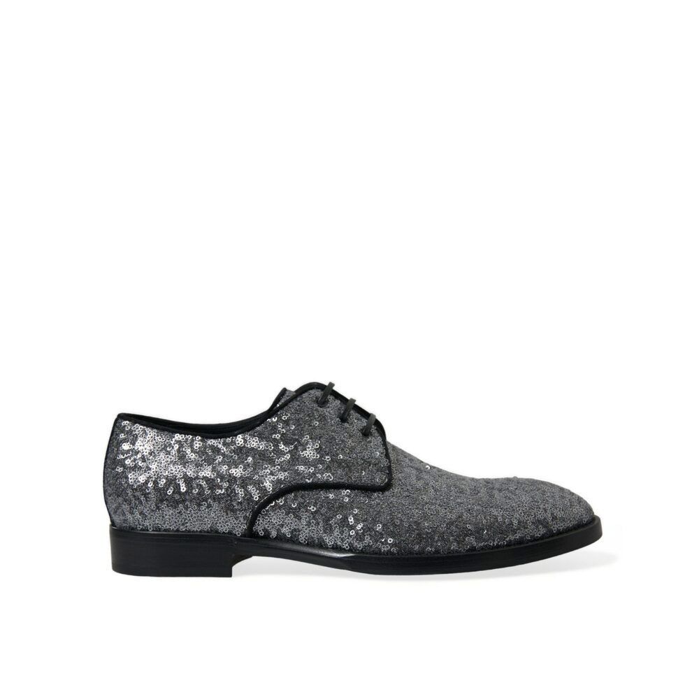 Dolce & Gabbana Dolce & Gabbana Exquisite Sequined Derby Dress Shoes Size US 6 / EU 39 - 1 Thumbnail
