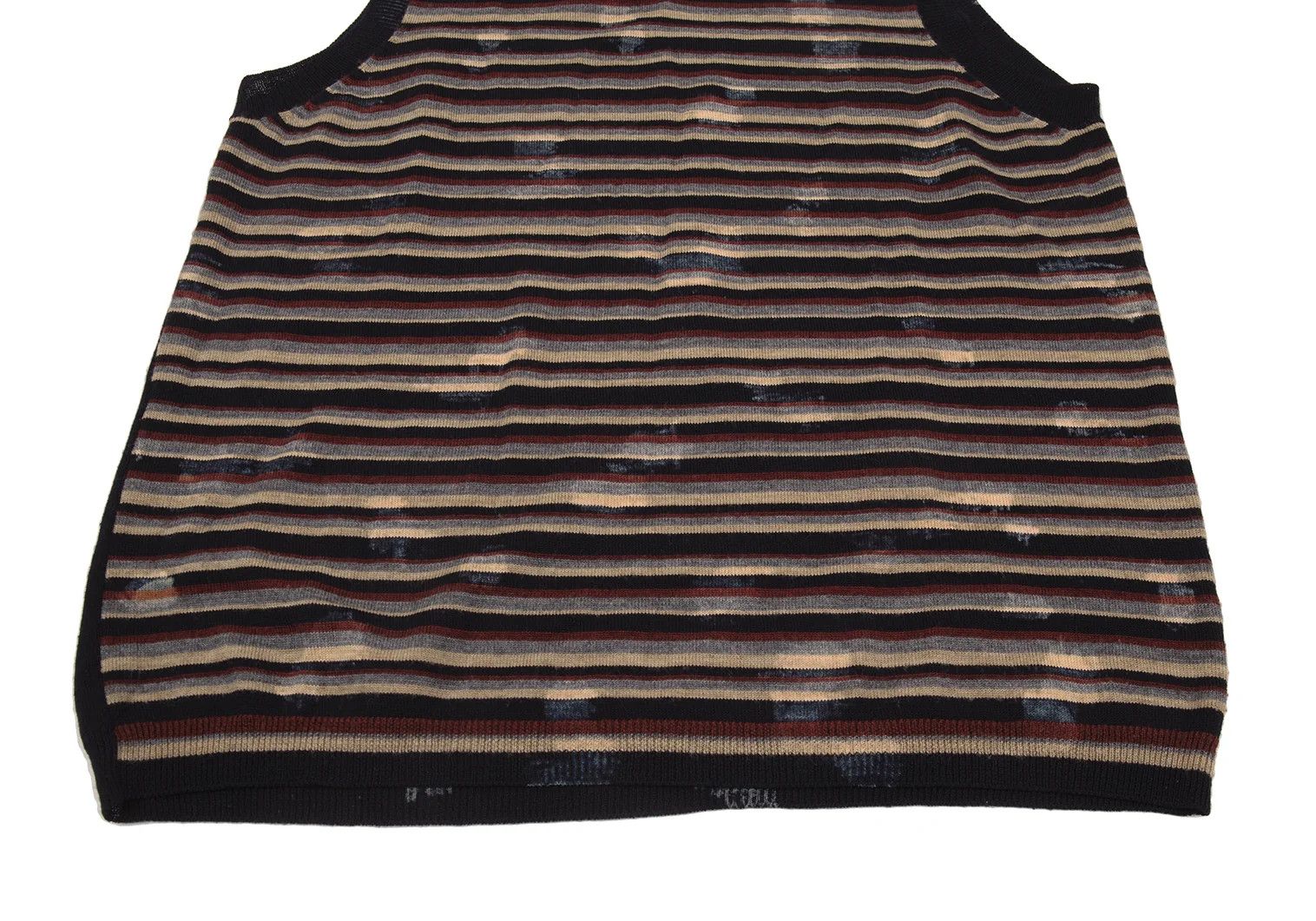 Comme des Garcons Homme Plus Bleached Stripe Knit Vest in Navy and Other Colors Size US M / EU 48-50 / 2 - 6 Thumbnail