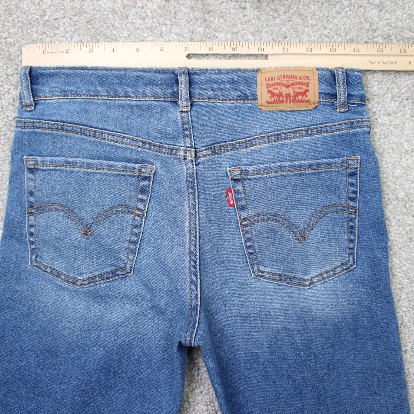 Levi's Levi’s Jeans Womens 16 Blue 726 Flare Leg 5-Pocket Cotton Blend Stretch Denim Size 38" / US 16 / IT 52 - 6 Thumbnail
