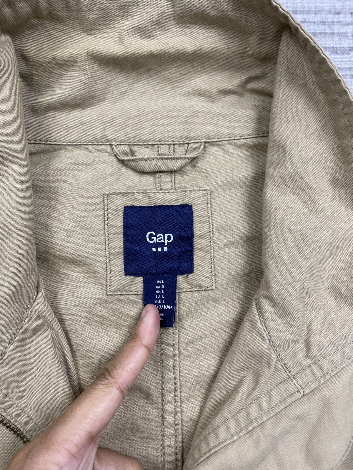 Gap × Japanese Brand Vtg GAP Nice Petite Cotton Utility Multipocket Jacket Size US M / EU 48-50 / 2 - 9 Thumbnail