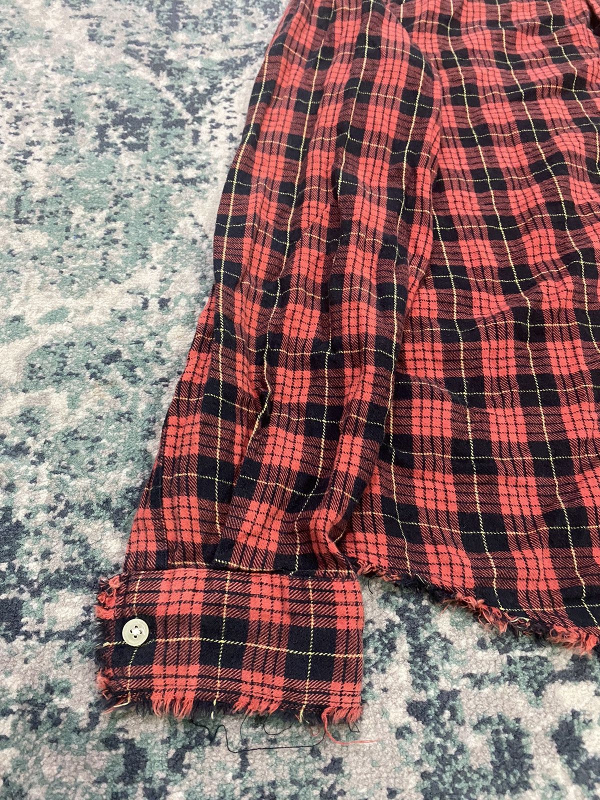PPFM PPFM Distressed Design Flannel Button Up Shirt Size US L / EU 52-54 / 3 - 3 Thumbnail