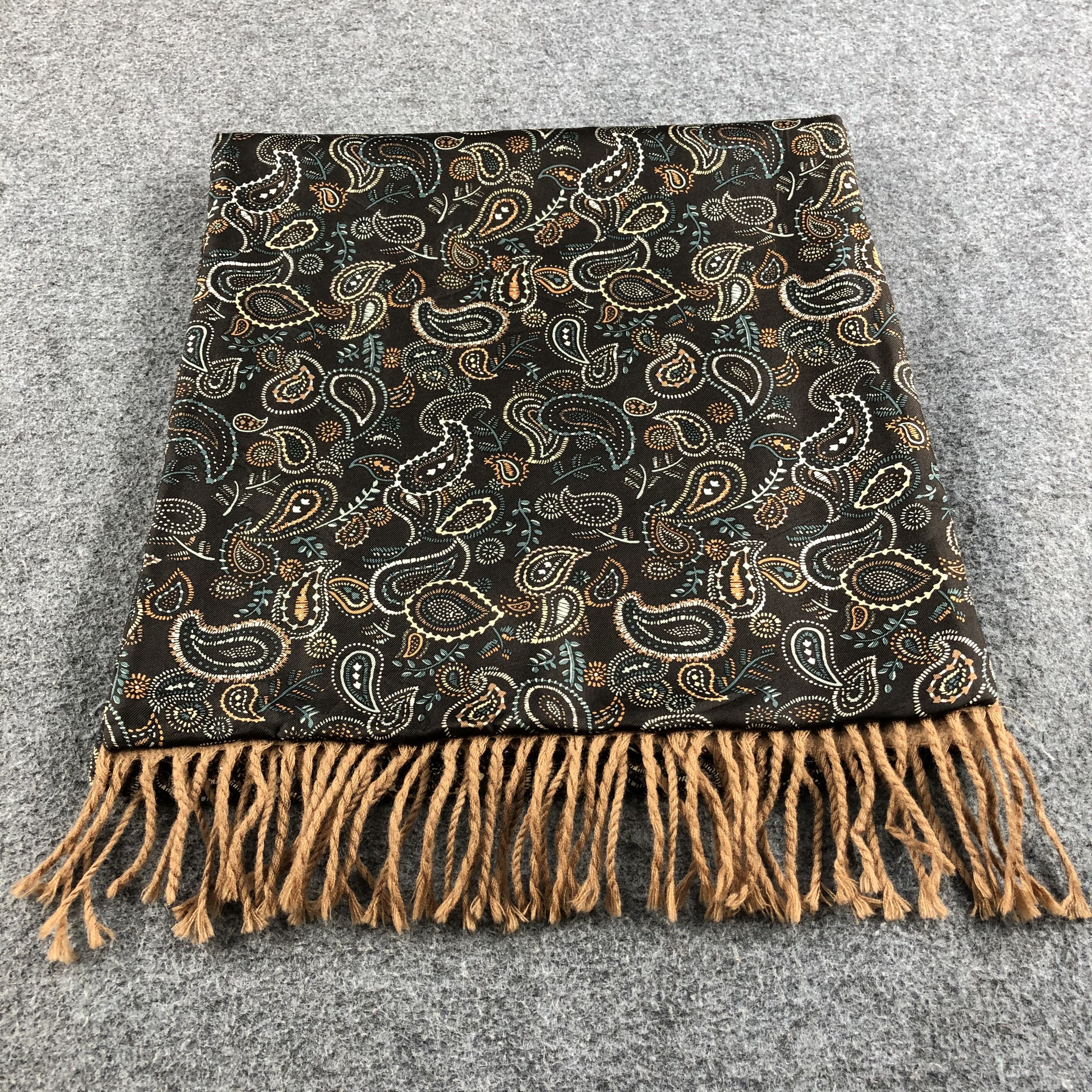 Pierre Balmain Pierre Balmain Paisley Scarf Muffler Silk Wool V772 Size ONE SIZE - 2 Thumbnail