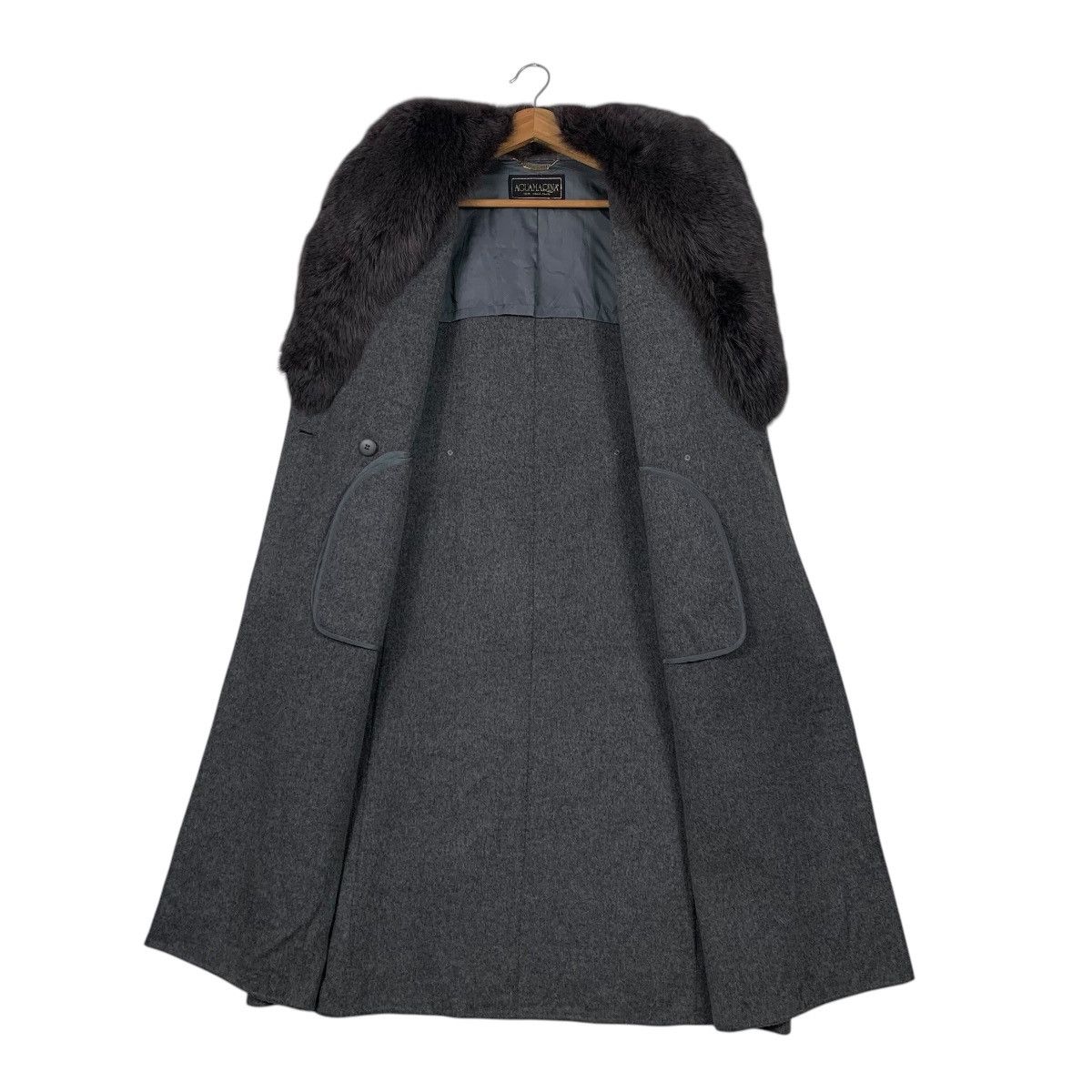 Japanese Brand Japanese Brand Agua Marina Fur Wool Coat Size M / US 6-8 / IT 42-44 - 12 Thumbnail