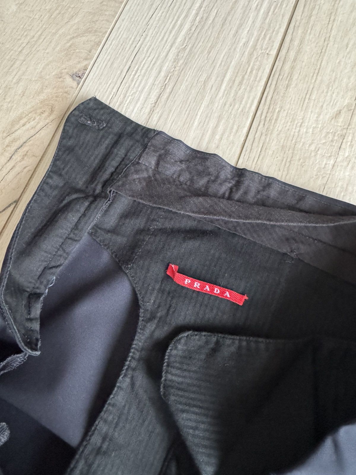 Prada Archive Prada Black Tab Logo Casual Pants Size US 36 / EU 52 - 11 Thumbnail