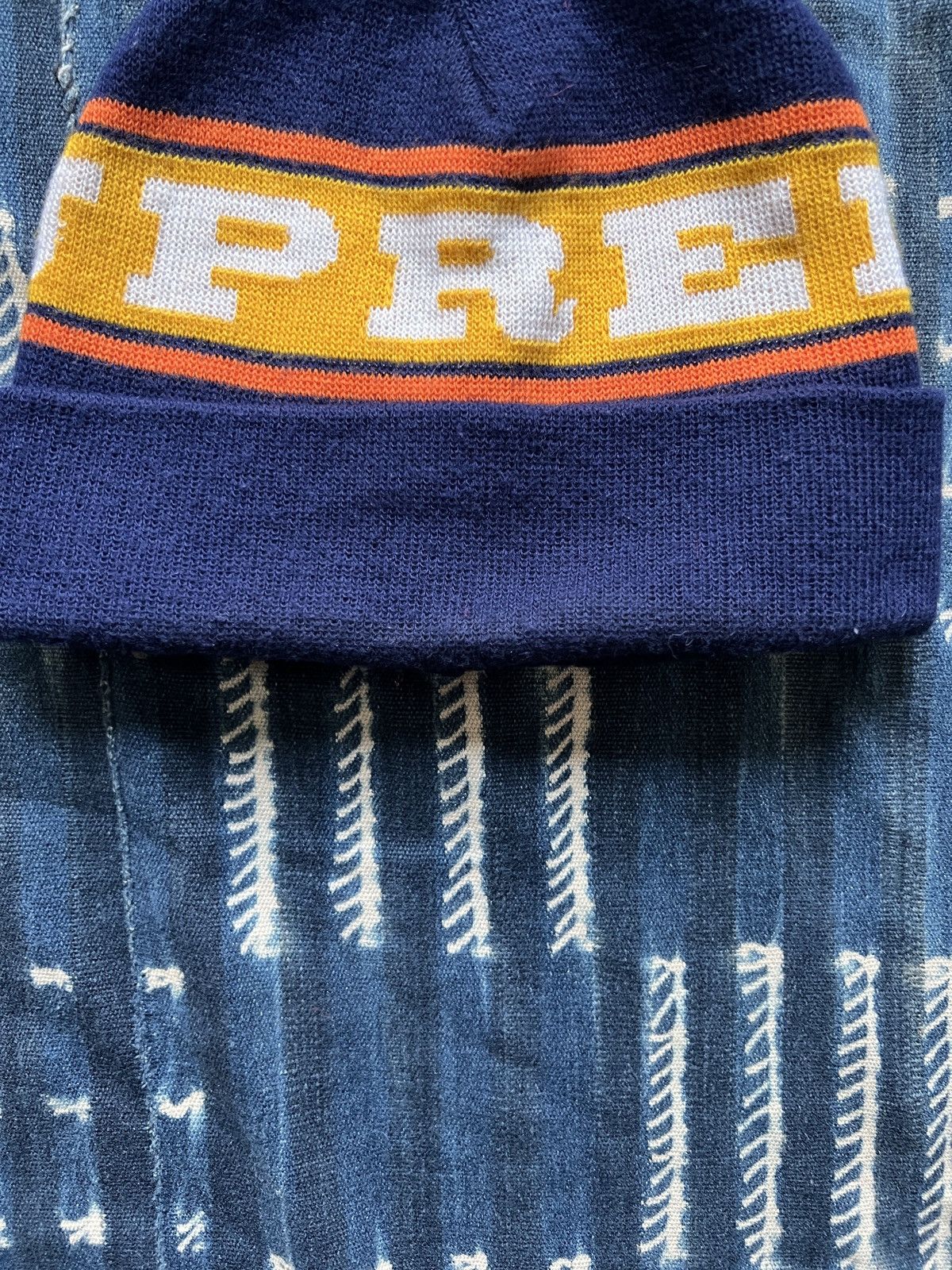 Supreme Supreme OG Jacquard Logo Beanie 2000s Size ONE SIZE - 5 Thumbnail