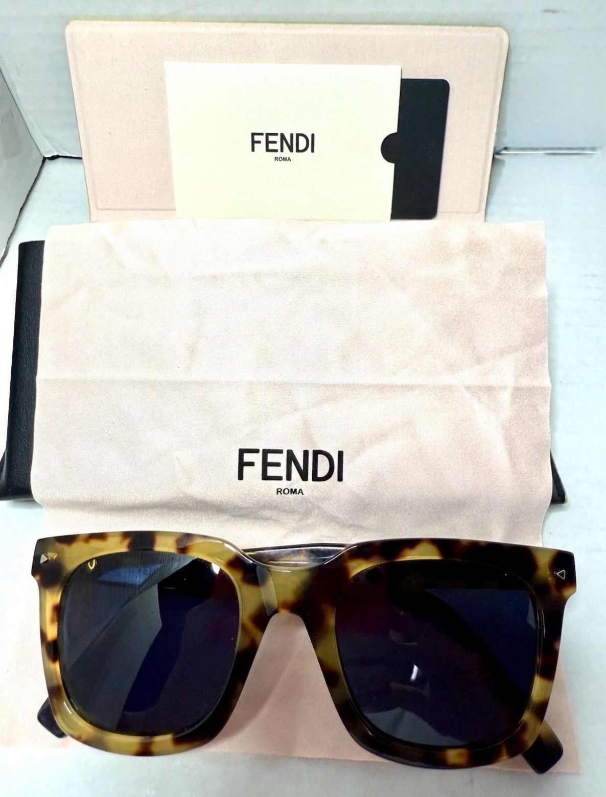 Fendi FF 0216/S Unisex Havana Tortoiseshell 49-22-145