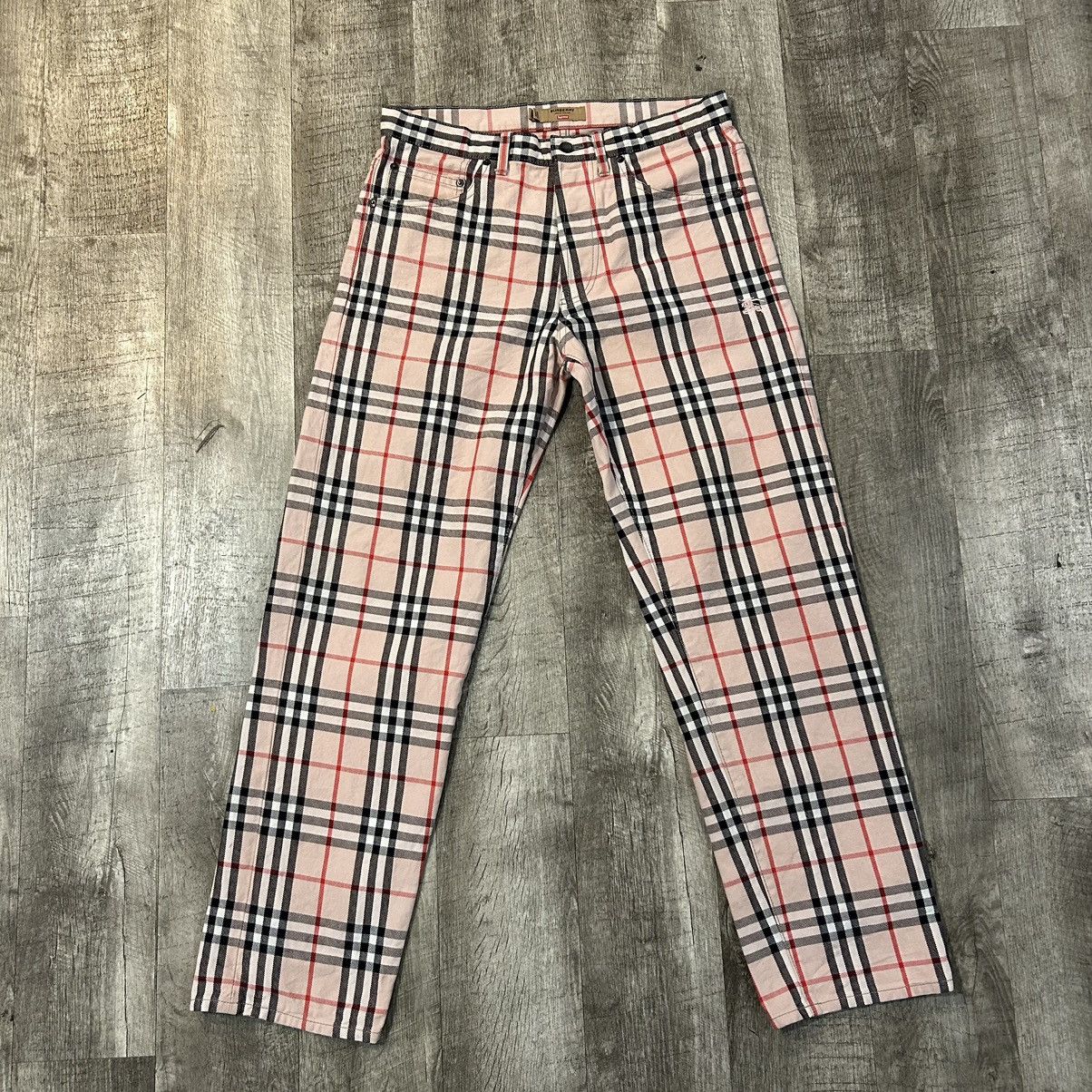 Burberry × Supreme Pink Tartan Pants SZ 30 W Size US 30 / EU 46 - 1 Thumbnail