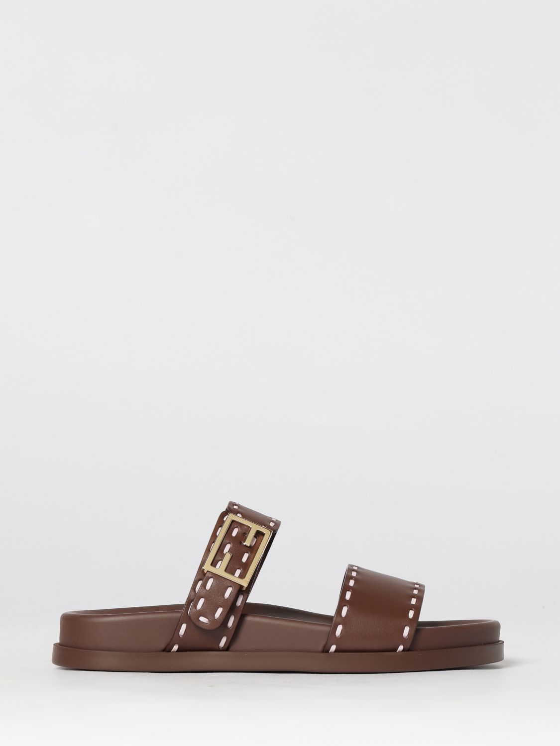 Fendi Fendi Heeled Sandal Woman Mahogany Size US 9 / IT 39 - 1 Thumbnail