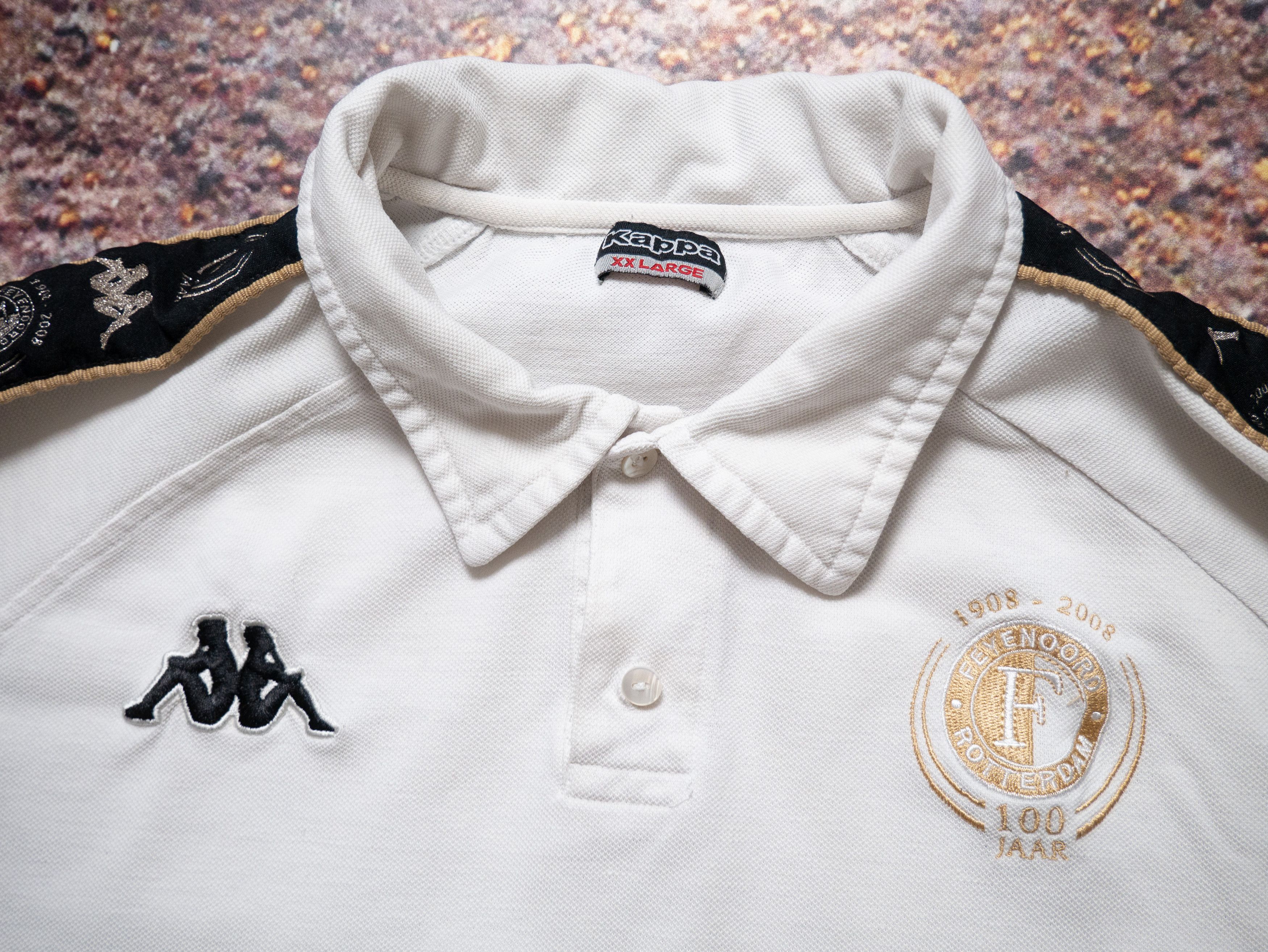 Kappa Vintage 00s Kappa Feyenoord Rotterdam 100 Years Rare Polo Size US XXL / EU 58 / 5 - 3 Thumbnail